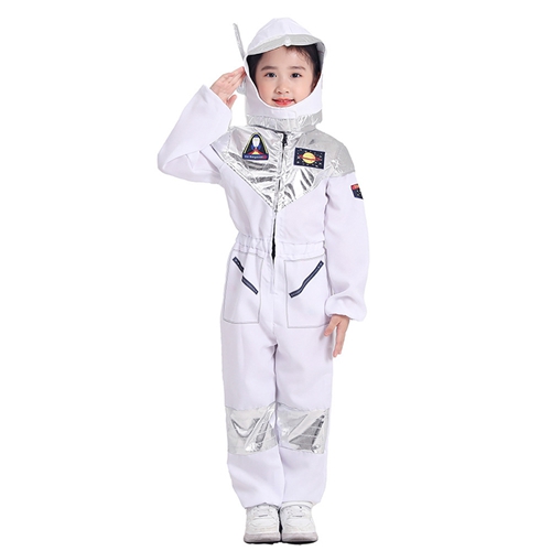 Kids Role Play Halloween Astronaut Costume with Pilot Jumpsuit For Children