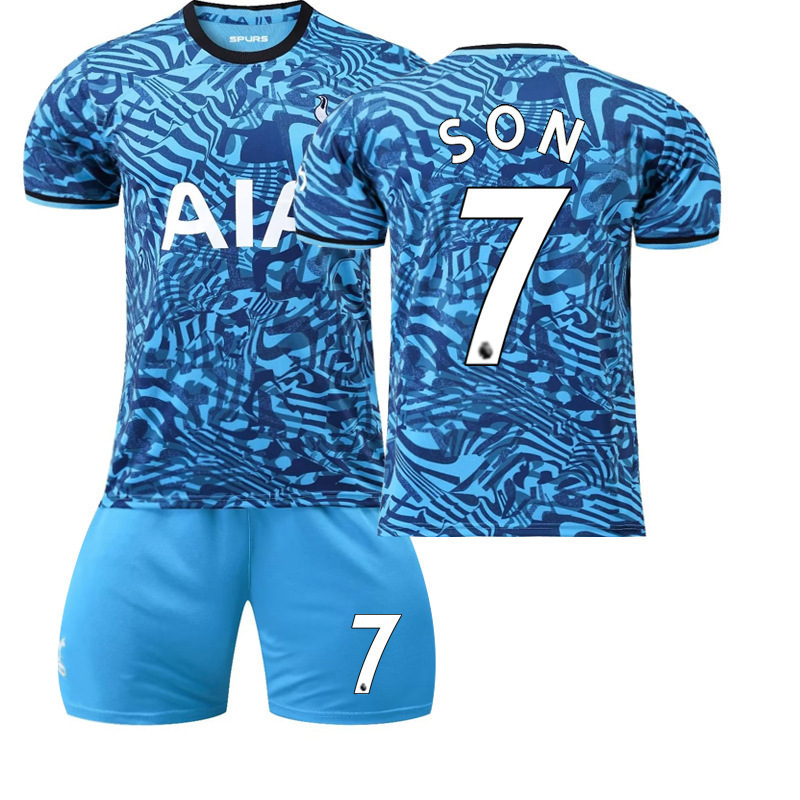 (Kids 16) Tottenham Hotspur Third Stadium Jersey 2022-2023 Team Soccer Jersey Football Kits for Kids Adults