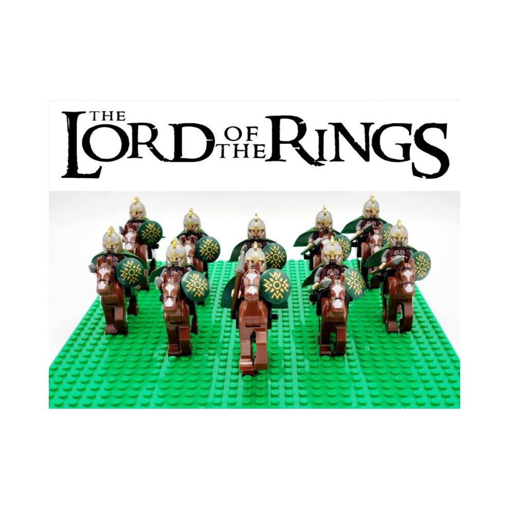 Rohan Riders Lord Of The Rings Minifigures Fit Lego Kid Toys