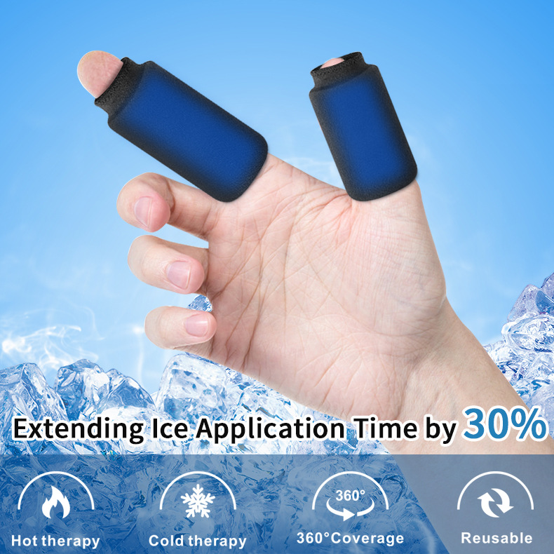 Finger Ice Sleeves Ice Packs for Fingers Thumbs and Toes Hot Cold Therapy for Arthritis Tendinitis Trigger Finger and Swollen Finger 4 PCS Pack