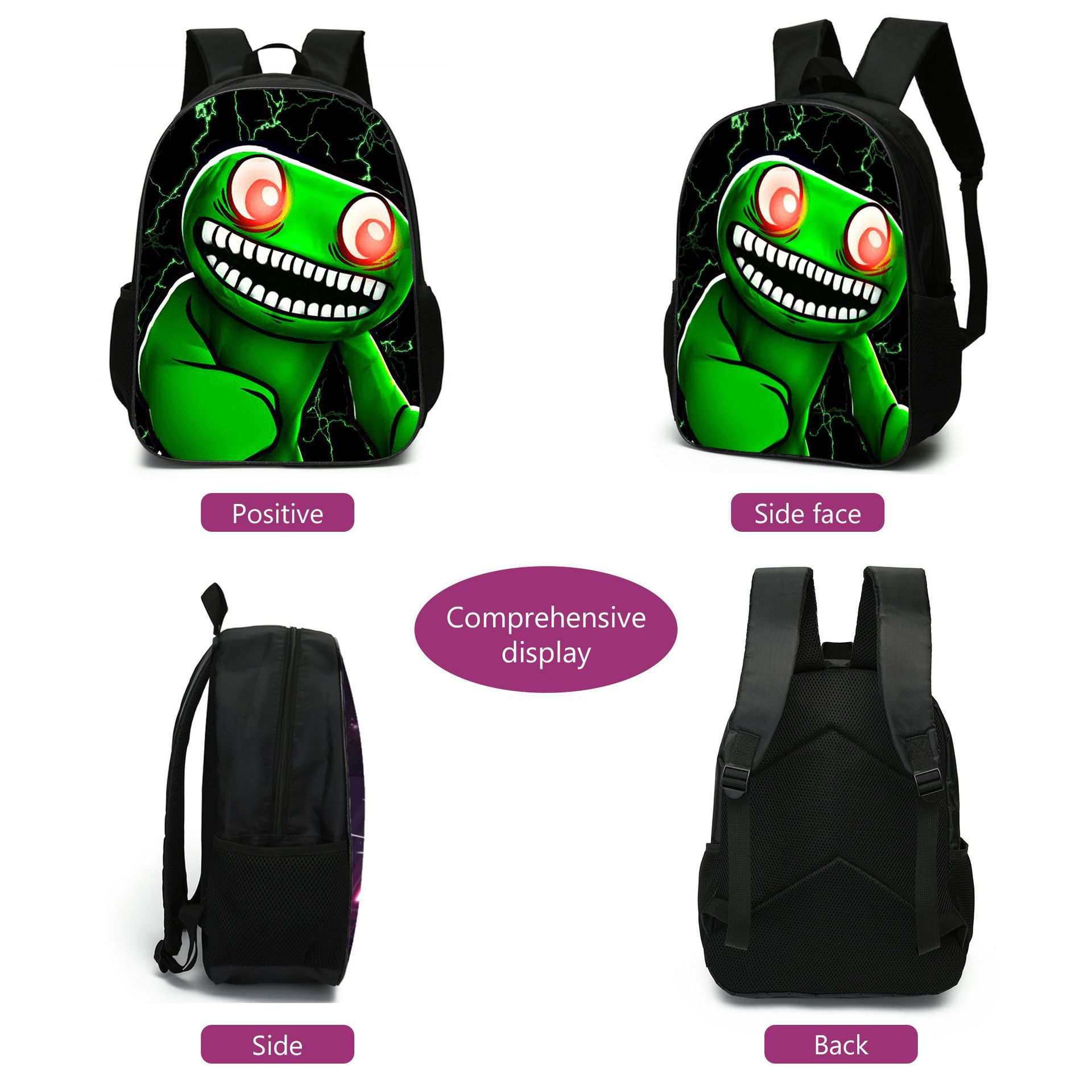 (Style A) Garten Of Banbans School Bags Shoulder Bag Pencil Case 3 Pieces Set Cartoon Student Travel Rucksack for Boys Girls