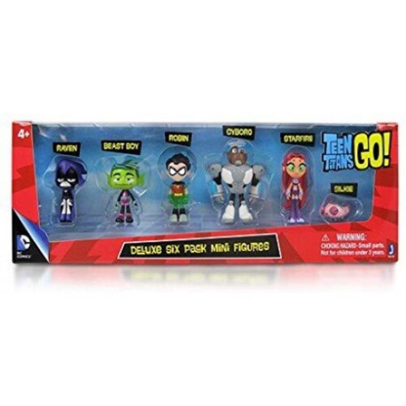 Teen Titans Go Deluxe Mini Figures Pack of 6