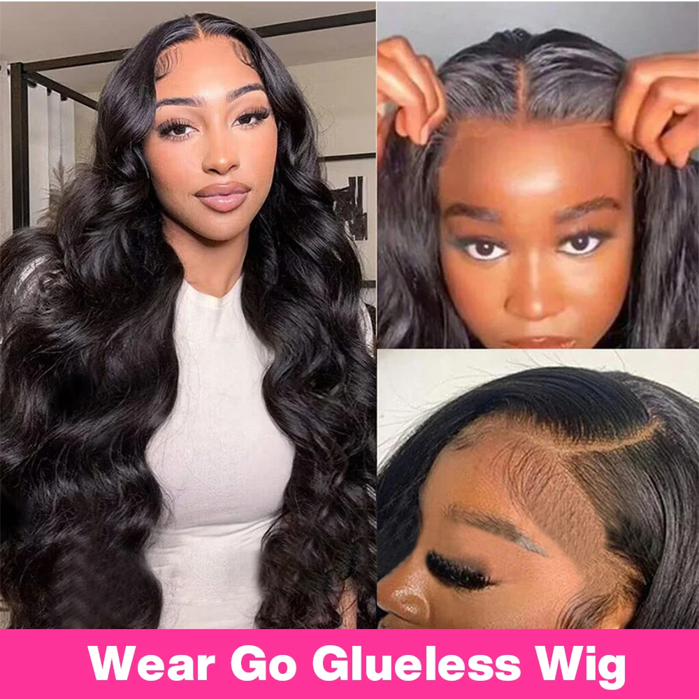 (5x5 Wear Go Lace Wig 16inches) 180 Percent Pre Cut Lace Glueless Wig Wear and Go 6x4 Lace Closure Wigs 5x5 Water Wavy Glueless Frontal Human Hair Wigs For Wome