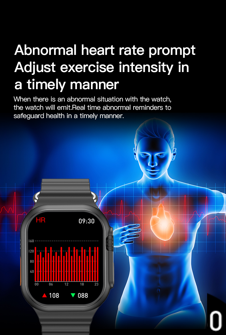 (Orange) Smart Watch For Men Women Heart Rate Blood Pressure Bluetooth Fitness Tracker SmartWatch for Android IOS