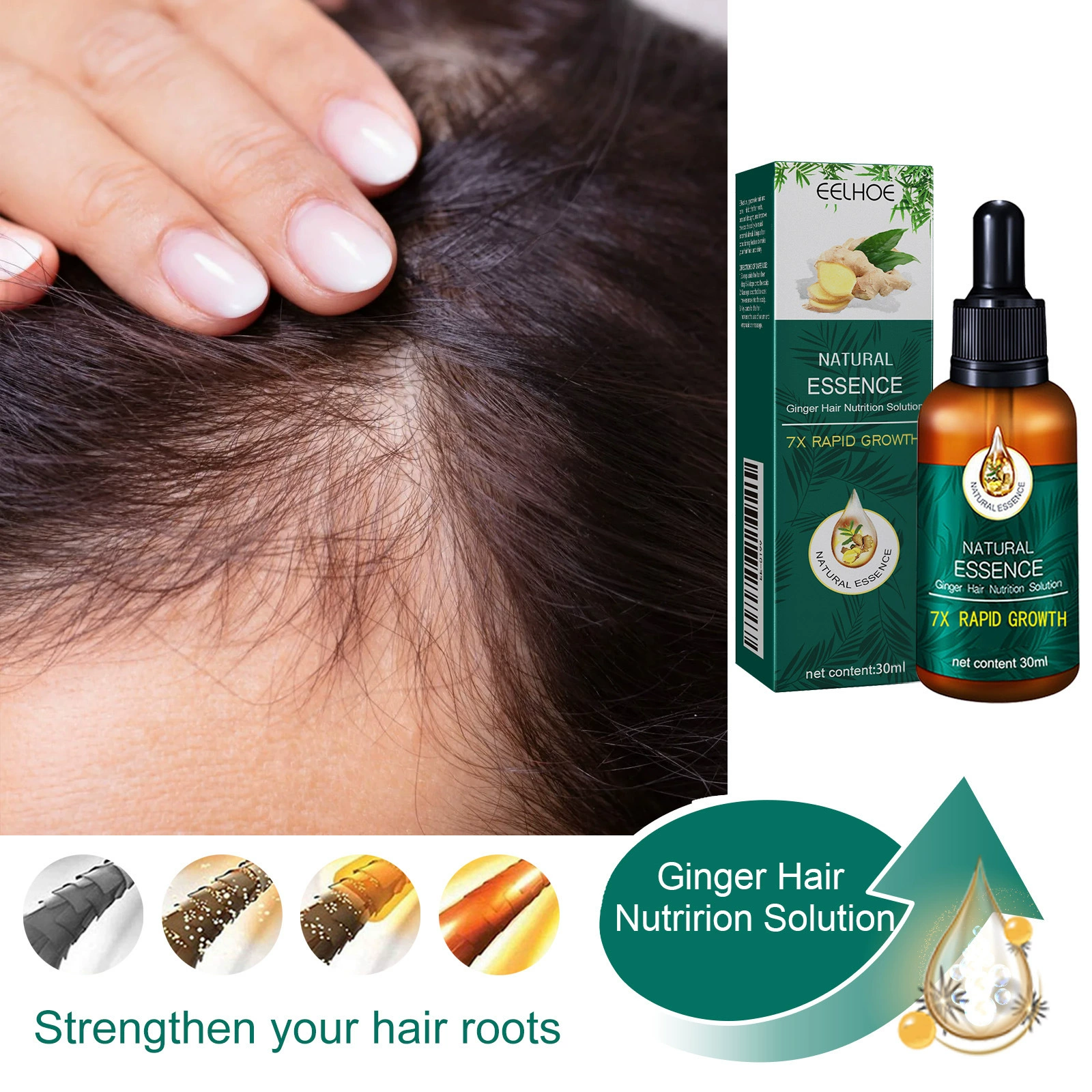 Natural Ginger Hair Care Essential Oil