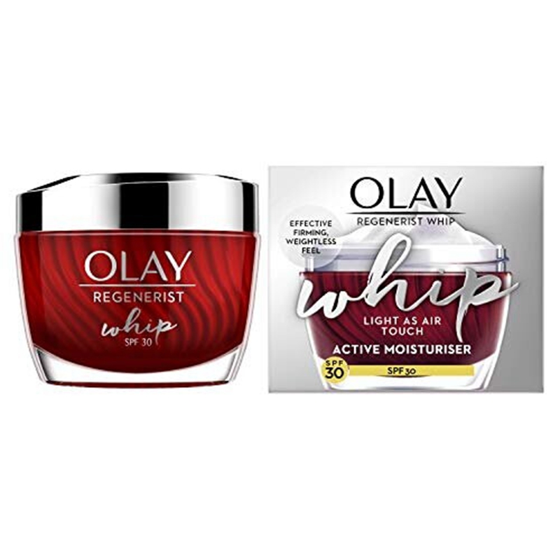 Olay Regenerist Whip Light as Air Anti-Ageing Moisturiser for Firmer Skin with SPF30