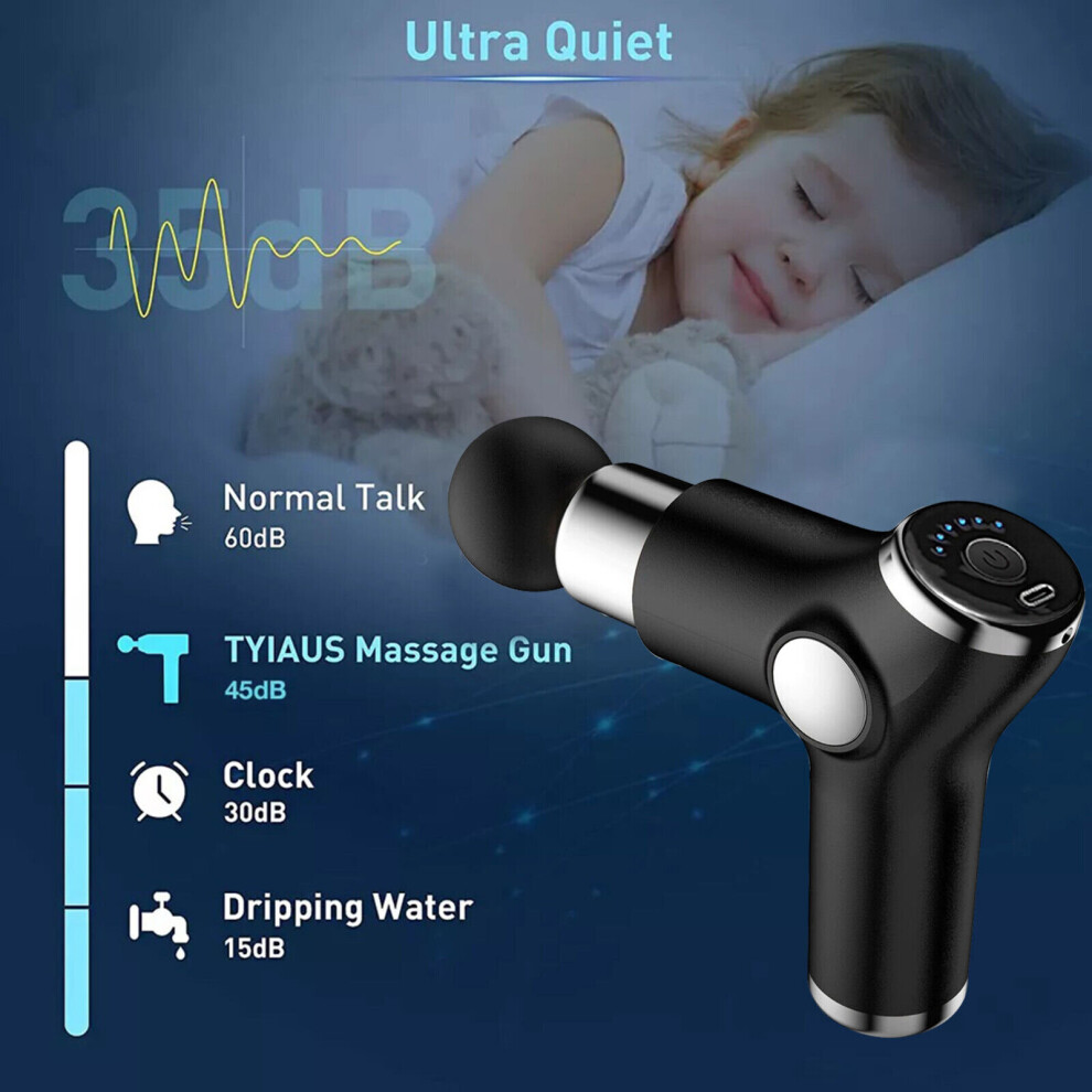 32 Speeds Massage Gun Deep Tissue Handheld Percussion Muscle Massager