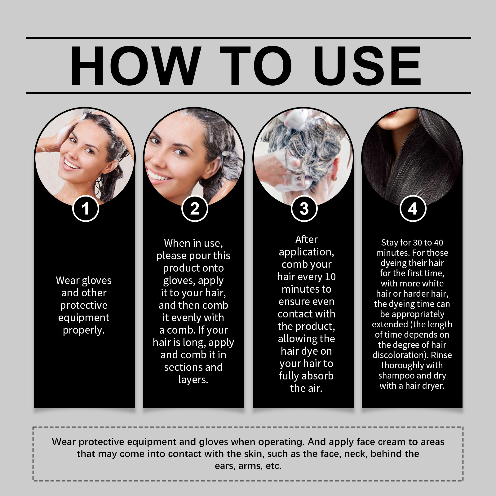 Hair Dyeing Shampoo Lasting Coloring Deeply Nourishing Reduce Breakage Promote Scalp Health Hair Dyeing Shampoo ﻿