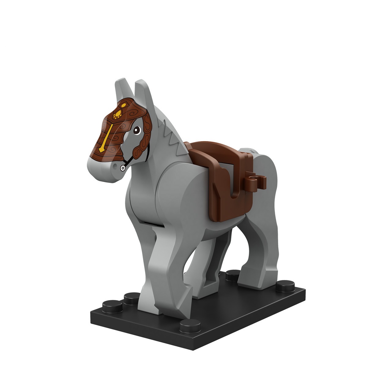 (Horse C) Horse Building Blocks Educational Toys Mini Figures Set Long Lasting Enjoyment Countless Hours Of Entertainment Gift Choice For Kids