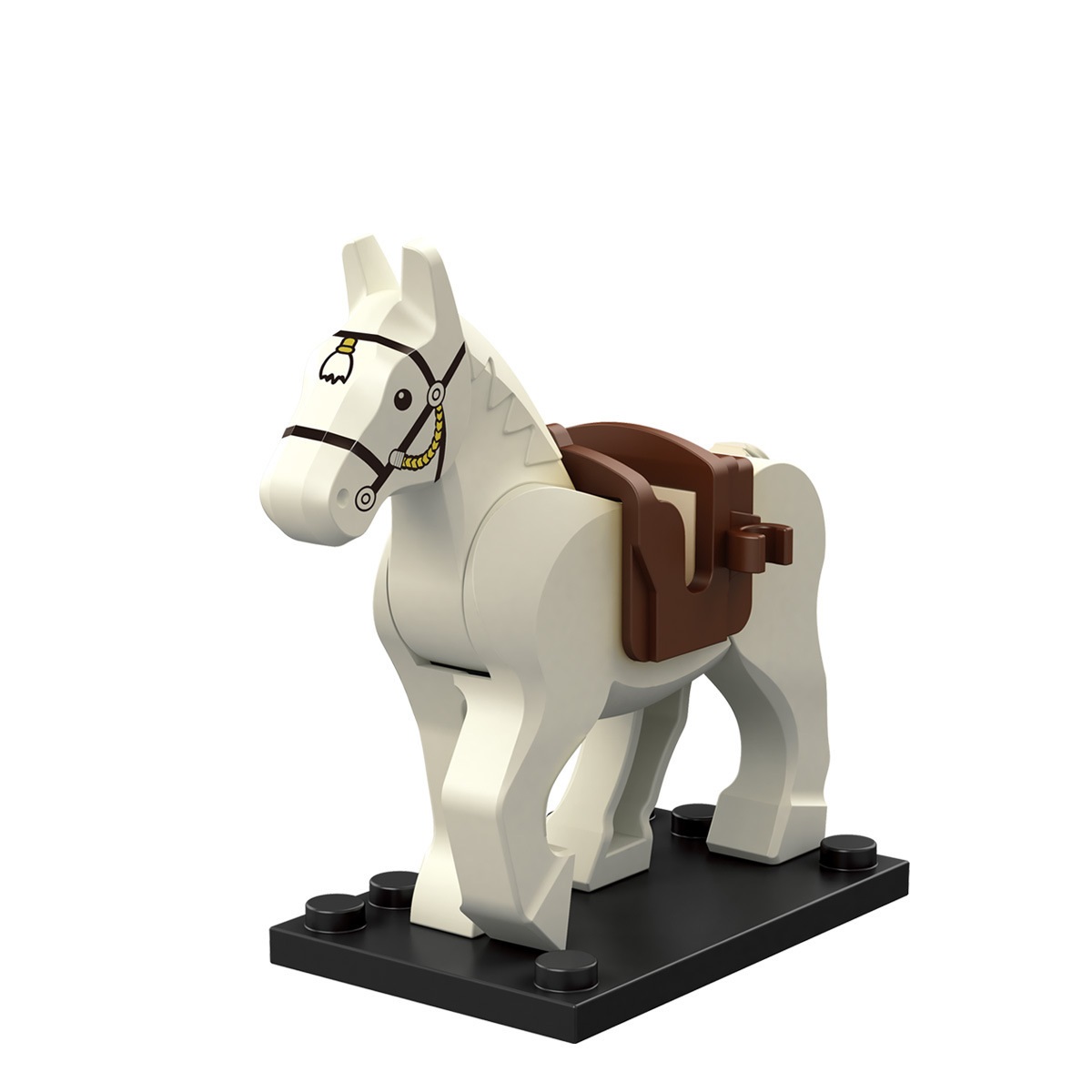 (Horse C) Horse Building Blocks Educational Toys Mini Figures Set Long Lasting Enjoyment Countless Hours Of Entertainment Gift Choice For Kids