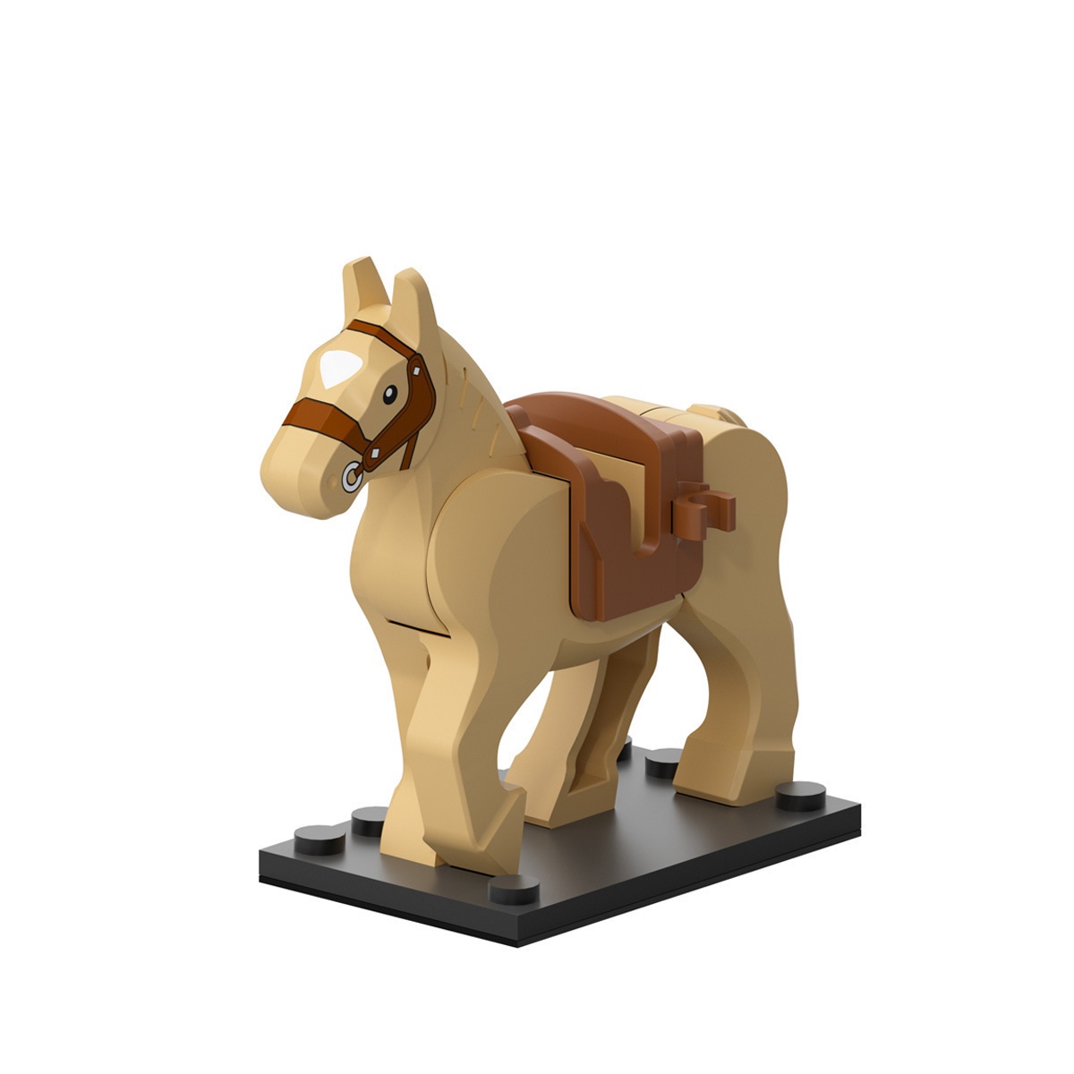 (Horse C) Horse Building Blocks Educational Toys Mini Figures Set Long Lasting Enjoyment Countless Hours Of Entertainment Gift Choice For Kids