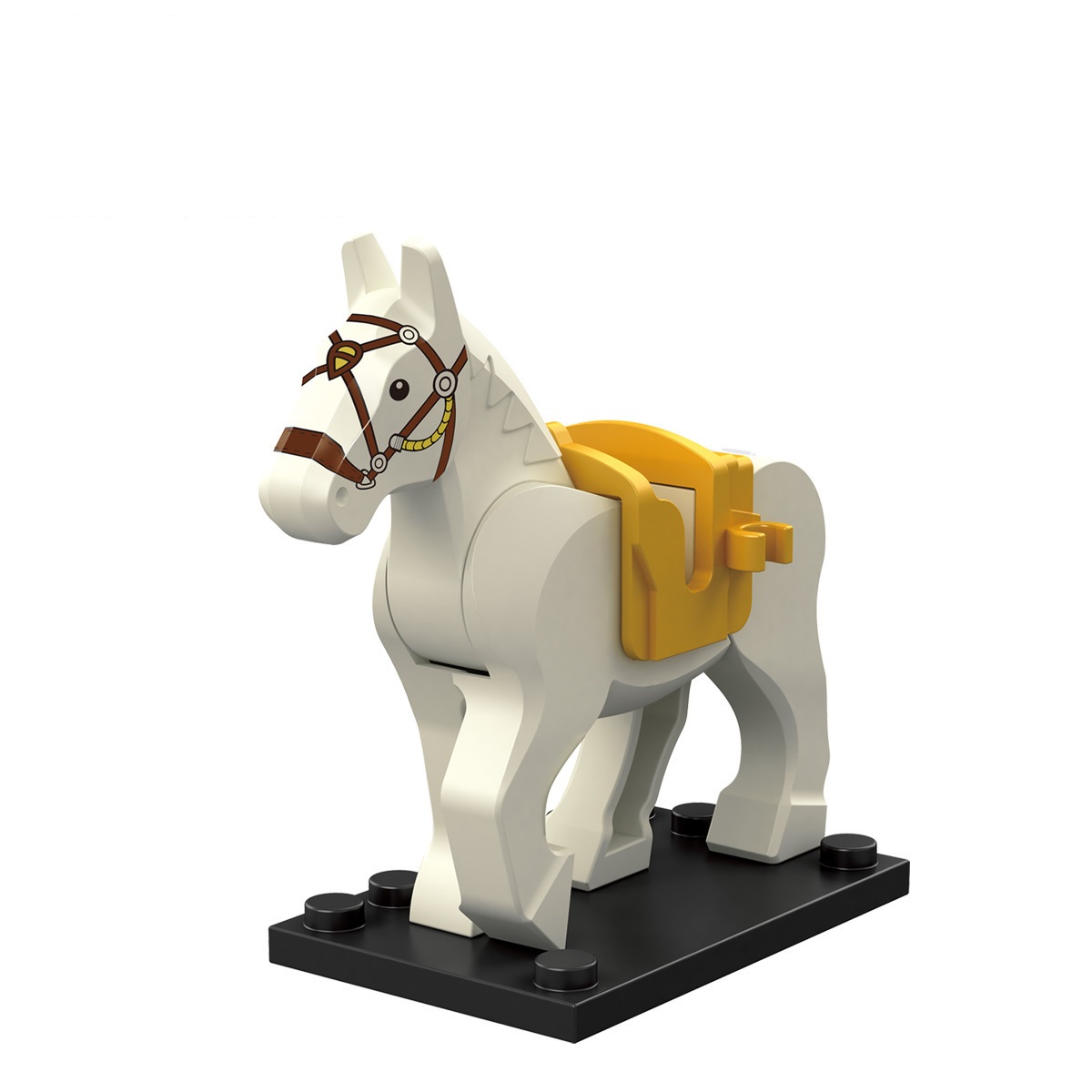 (Horse C) Horse Building Blocks Educational Toys Mini Figures Set Long Lasting Enjoyment Countless Hours Of Entertainment Gift Choice For Kids