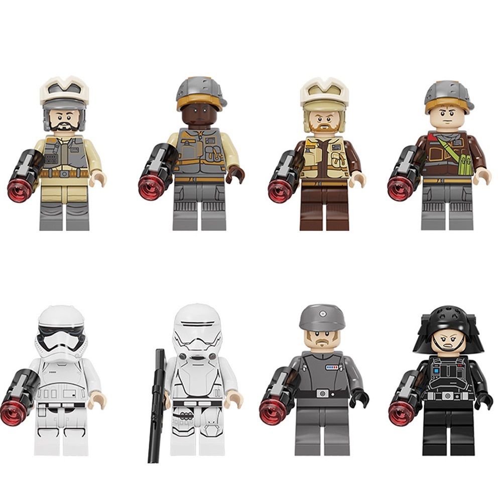 (8 Pcs Soldiers) Star Wars Minifigures Clone Wars Building Blocks Fit Lego Toy for Children