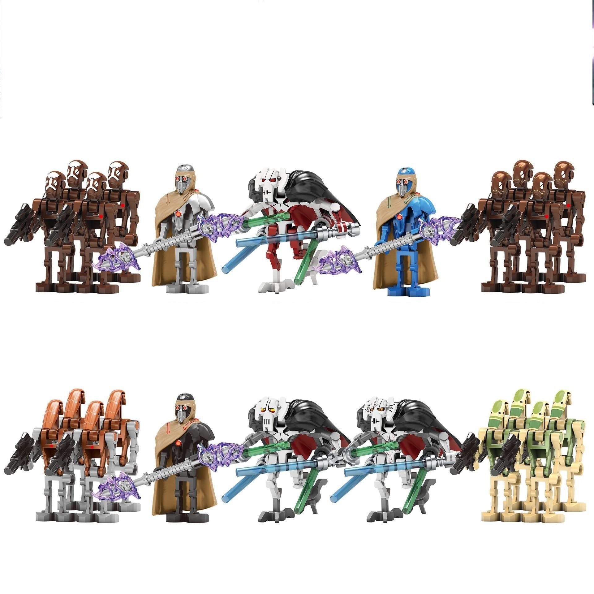 (8 Pcs Soldiers) Star Wars Minifigures Clone Wars Building Blocks Fit Lego Toy for Children
