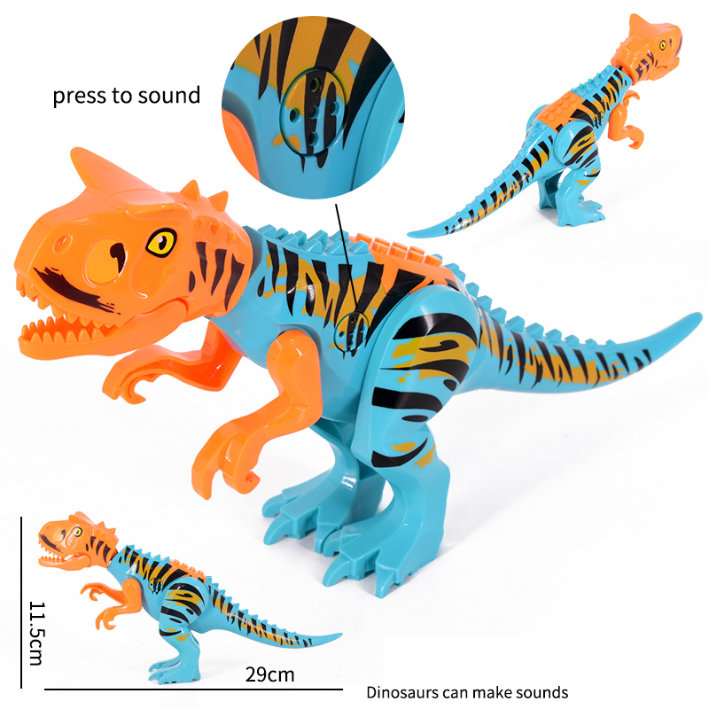 (Dinosaur B) Kids Dinosaurs Building Blocks Toy Spinosaurus Brachiosaurus Figure Model Gifts