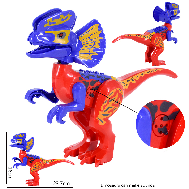 (Dinosaur B) Kids Dinosaurs Building Blocks Toy Spinosaurus Brachiosaurus Figure Model Gifts