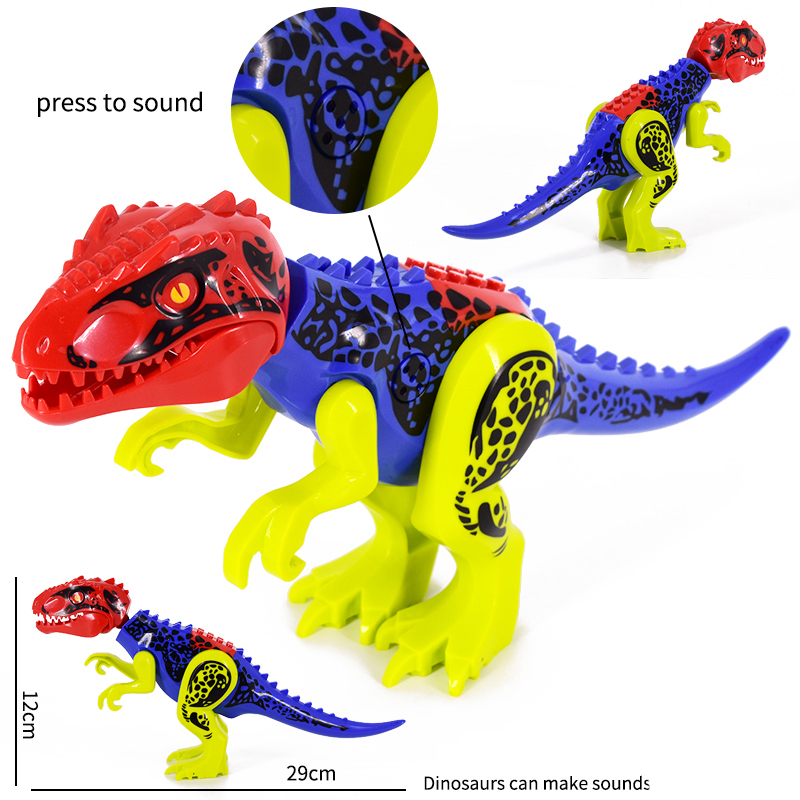 (Dinosaur B) Kids Dinosaurs Building Blocks Toy Spinosaurus Brachiosaurus Figure Model Gifts