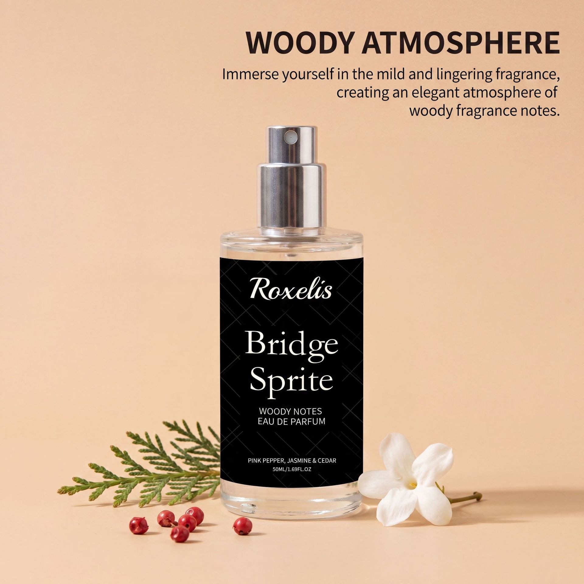Woody Scent Eau De Toilette For Natural Elegance Daily Wear And Long Lasting Fragrance