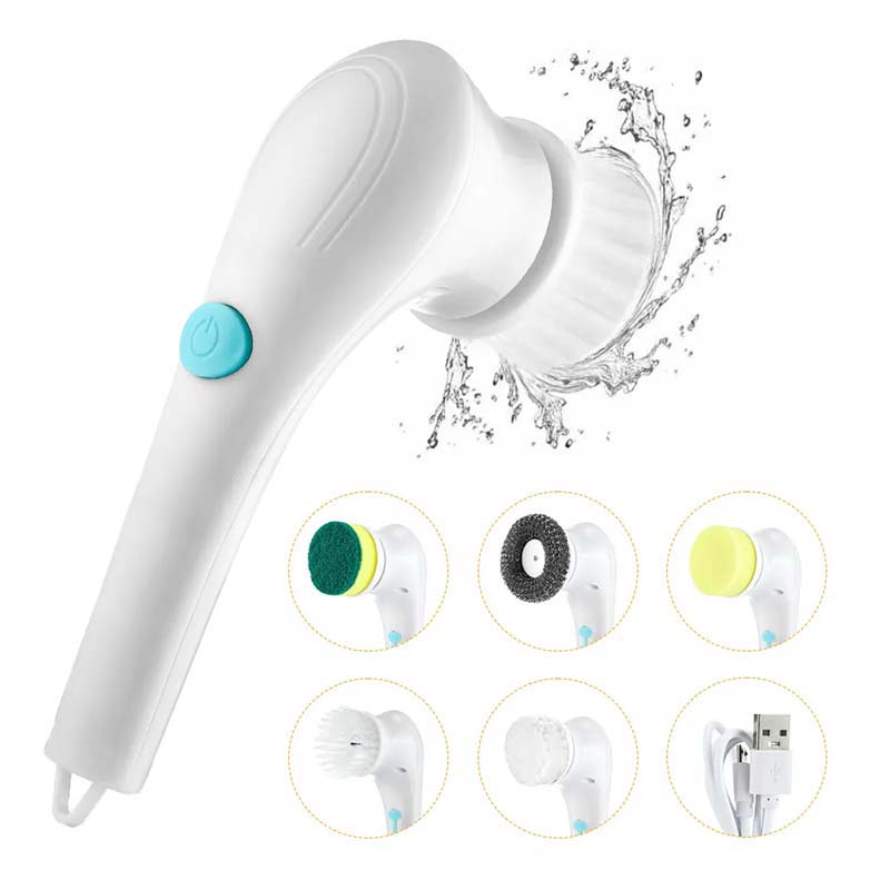 Usb Rechargeable Kitchen Dish Washing Brush Sink Cleaner Bathroom Bathtub Clean Brush Spin Scrubber Electric Cleaning Brush