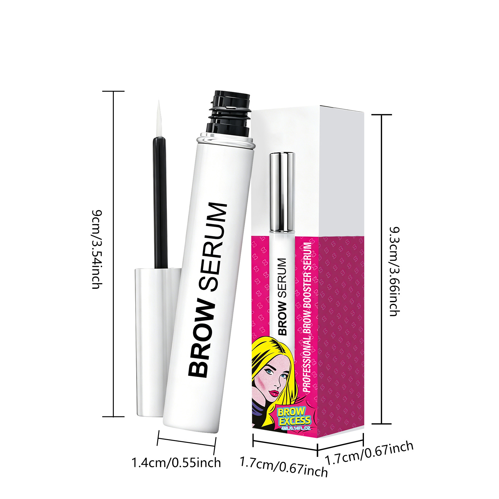Eyebrow Serum Light Smooth Long Lasting Moisturizing Easy Mild Non Sticky Fast Penetration Fits Most Skin Types