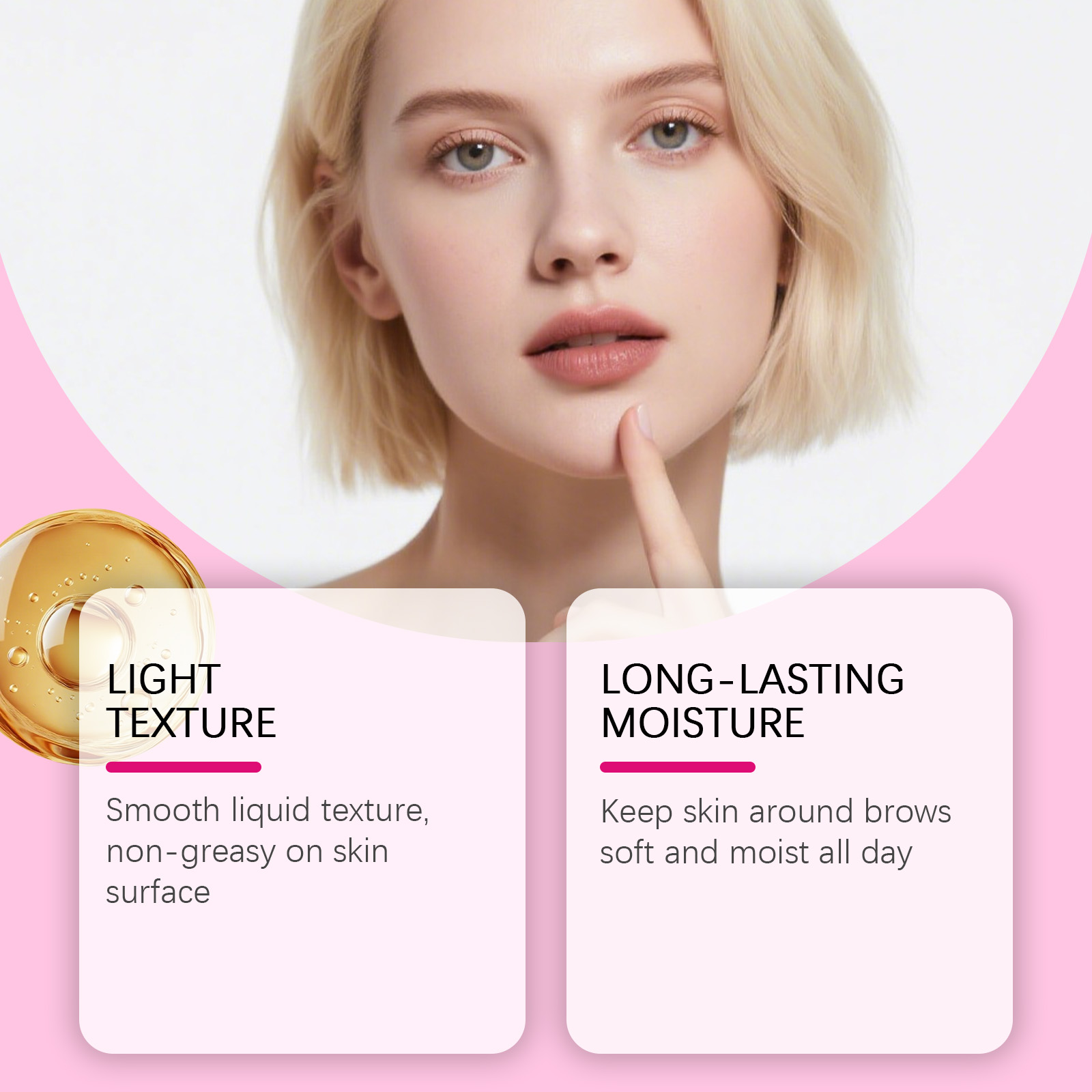 Eyebrow Serum Light Smooth Long Lasting Moisturizing Easy Mild Non Sticky Fast Penetration Fits Most Skin Types