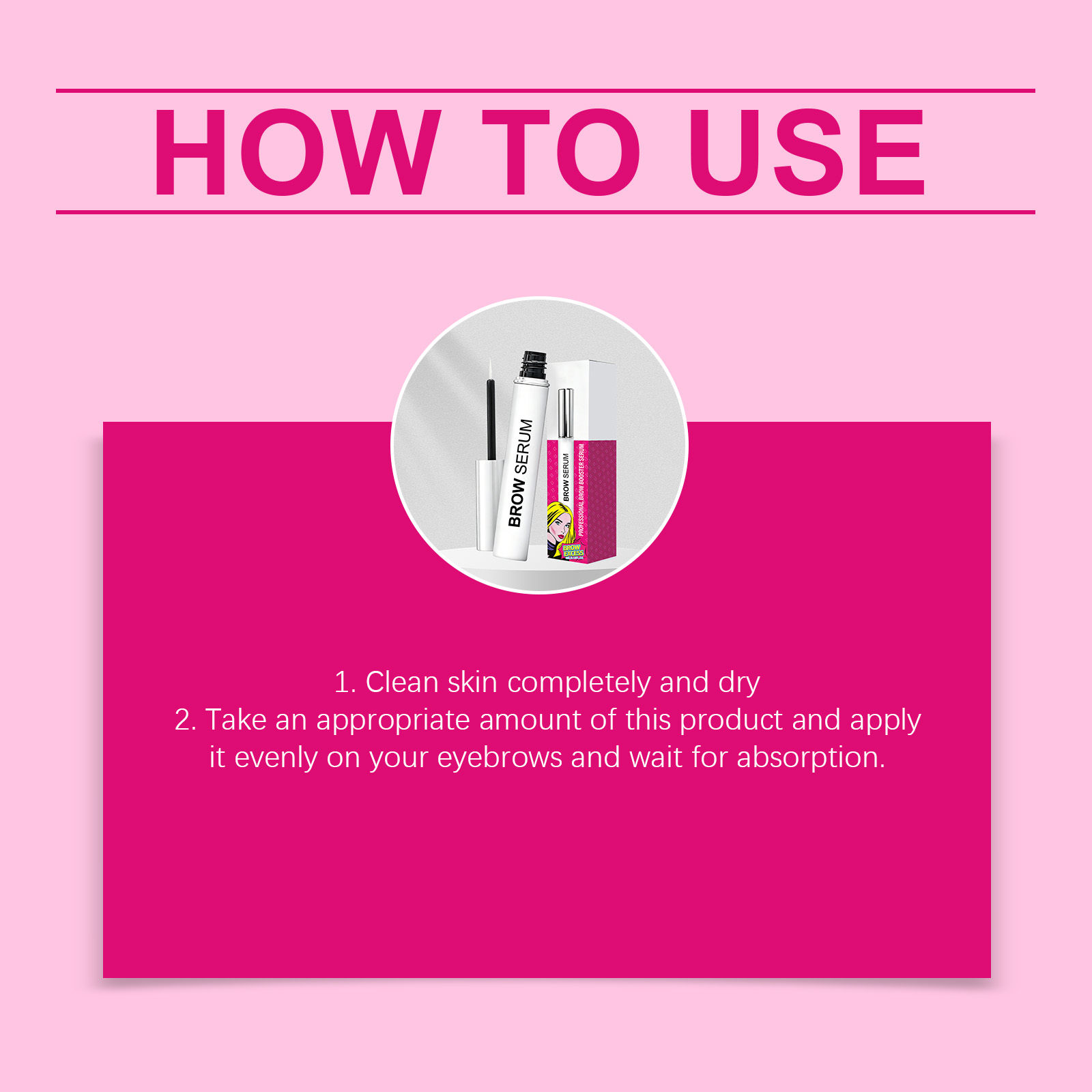Eyebrow Serum Light Smooth Long Lasting Moisturizing Easy Mild Non Sticky Fast Penetration Fits Most Skin Types