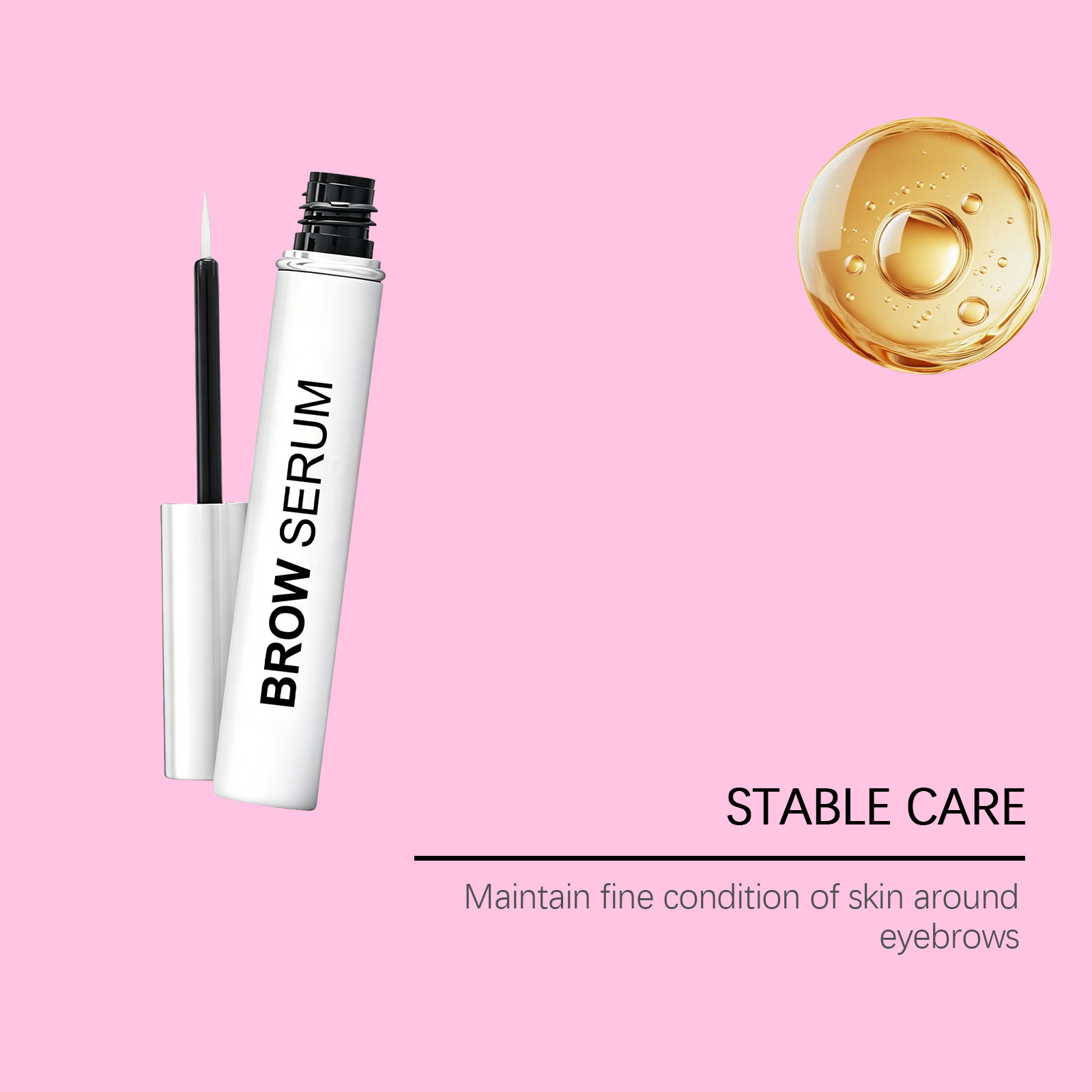 Eyebrow Serum Light Smooth Long Lasting Moisturizing Easy Mild Non Sticky Fast Penetration Fits Most Skin Types