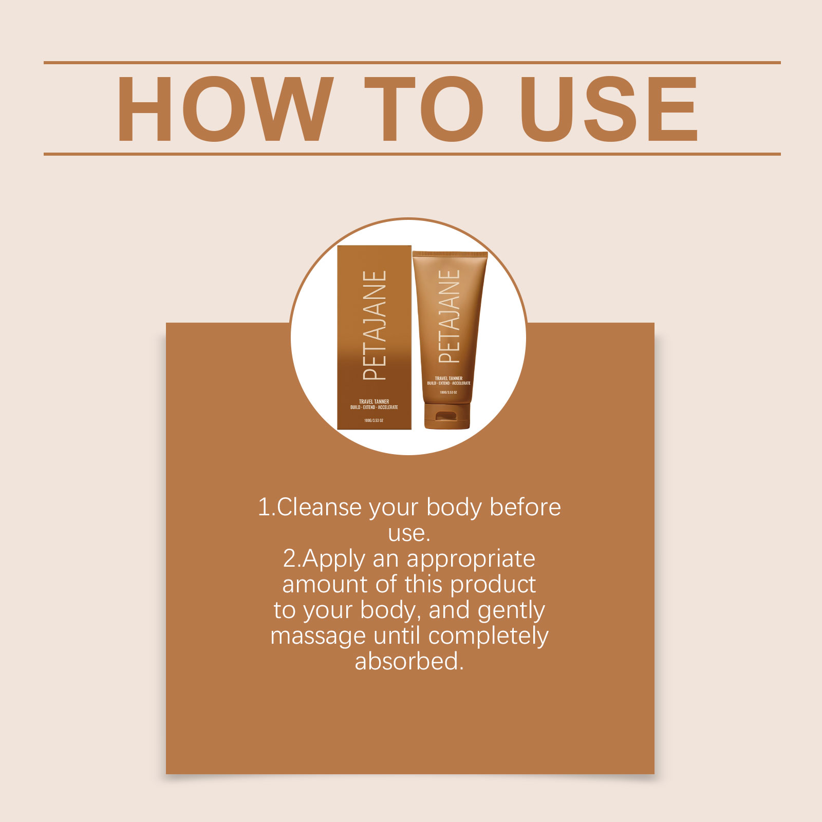 Moisturizing Tanning Lotion Build Bronze Body Skin Summer Outdoor Natural Gloss Nourishing Darkening Cream
