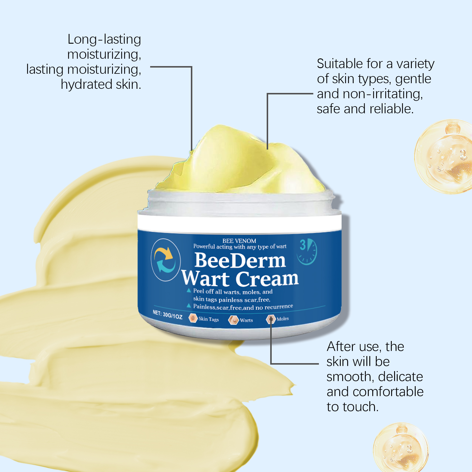 Skin Comfort Care Cream Daily Nourishing Soft Smooth Tender Body Skin External Smearing Treatment Lotion