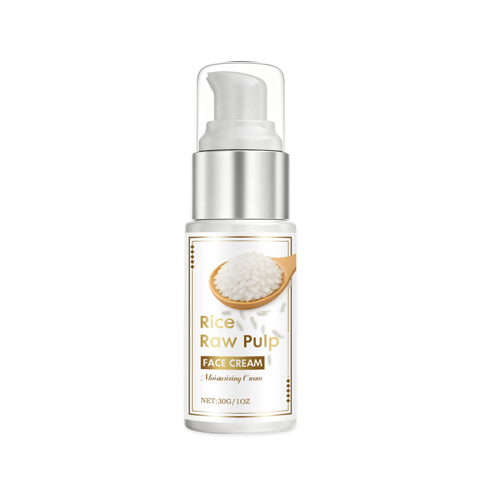 Rice Moisturizing Facial Cream Nourishes Hydrated Skin Portable Reapply Design For Business Trip Outings