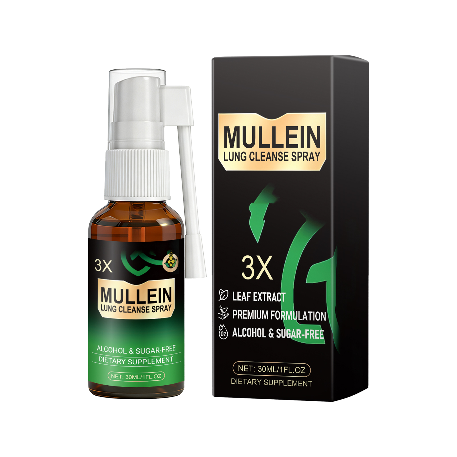 Mullein Body Care Spray Mild Formula Gentle Care Improve Body Condition Daily Dietary Nourish Supplement Skin