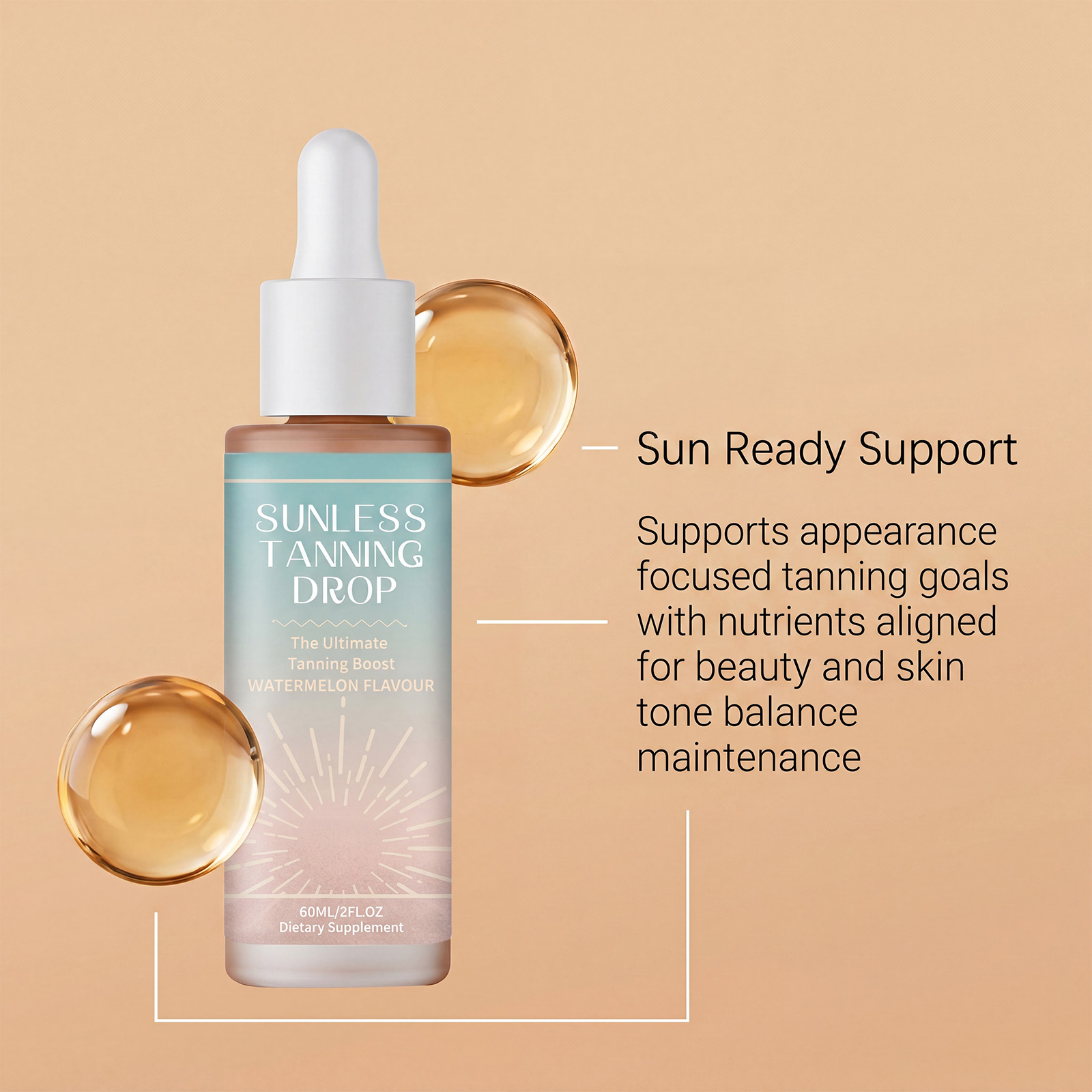 Bronzing Drops Mild Nourishing Soft Hydrating Create Bronze Wheat Skin Body Care Lotion Deep Moisturizing Gentle