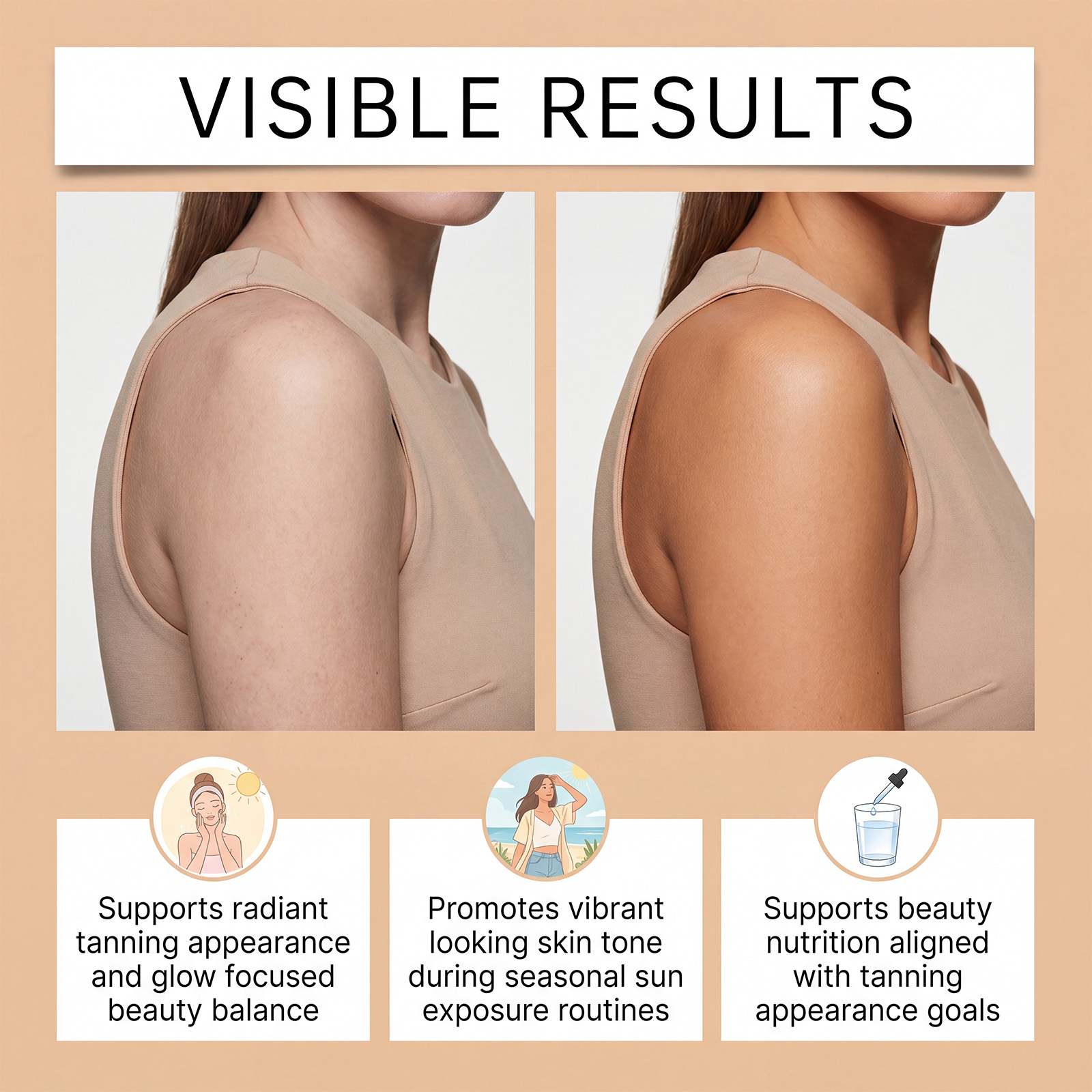 Bronzing Drops Mild Nourishing Soft Hydrating Create Bronze Wheat Skin Body Care Lotion Deep Moisturizing Gentle