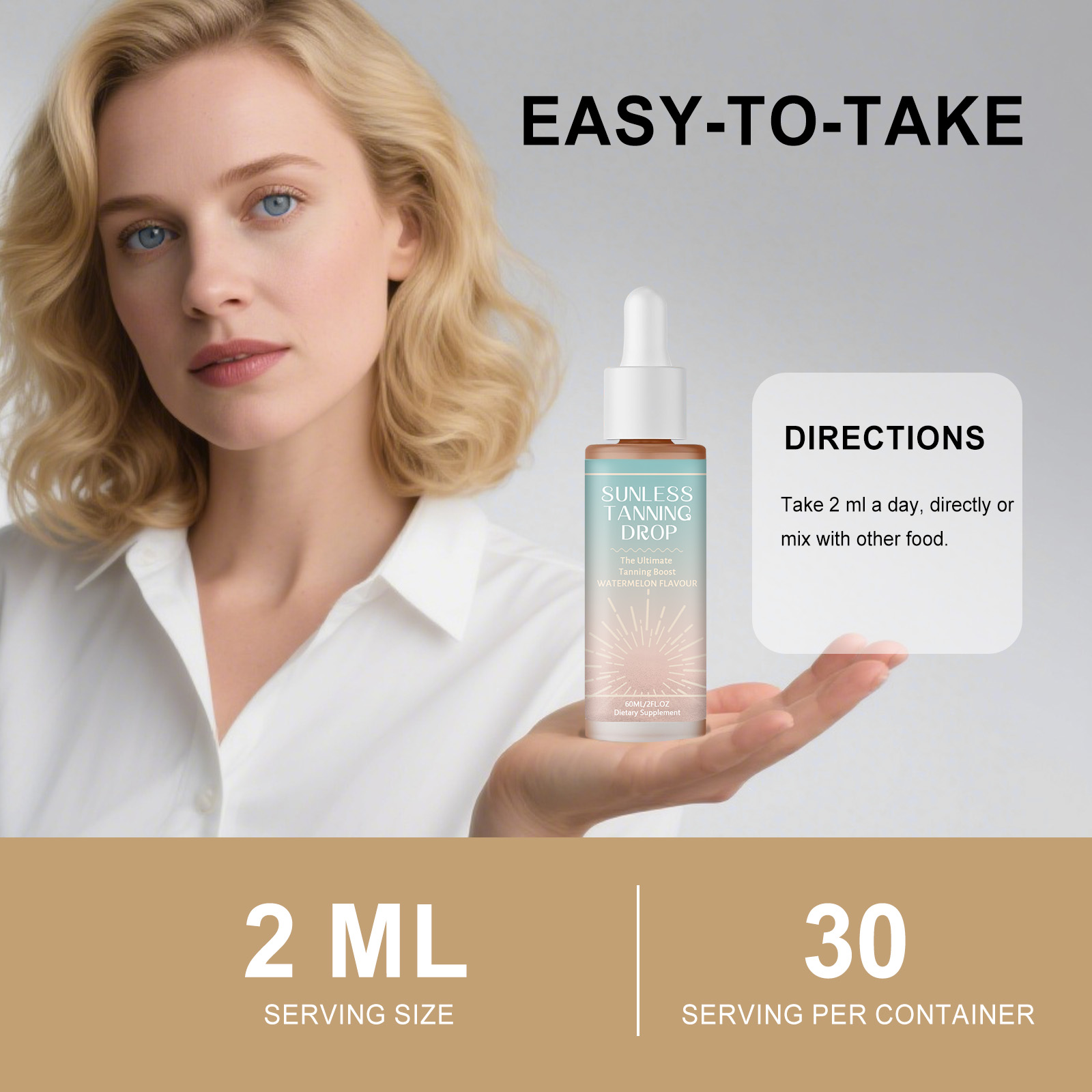 Bronzing Drops Mild Nourishing Soft Hydrating Create Bronze Wheat Skin Body Care Lotion Deep Moisturizing Gentle