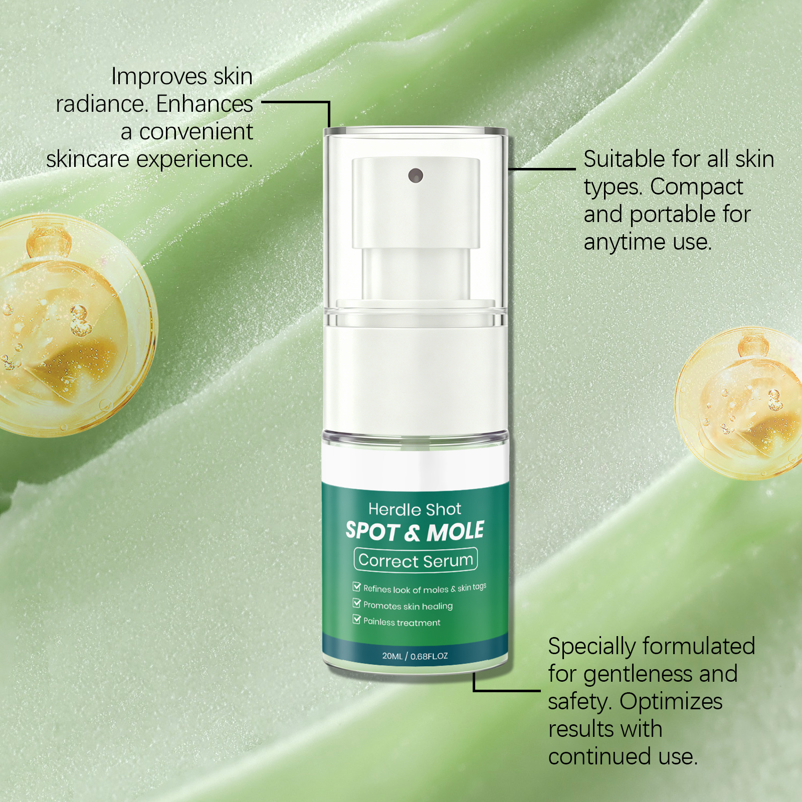Body Care Essence Mild Cleansing Smoothing Skin Targeted Imperfection Gentle Nourishing Liquid For Human Body Partial Area