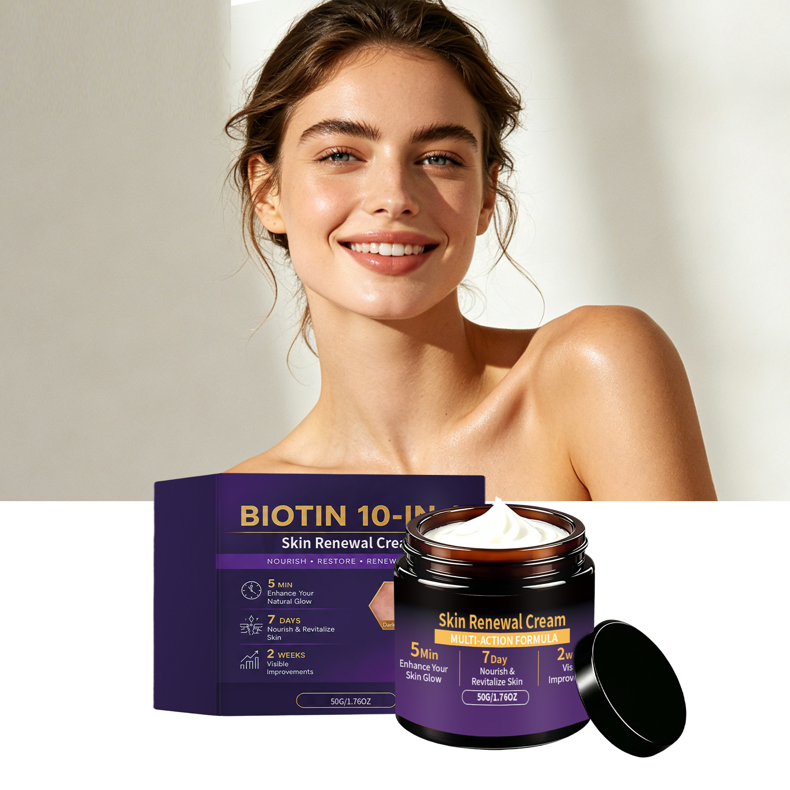Skin Care Cream Mild Hydrating Moisturizing Easy Smearing Daily Body Skin Maintenance Lotion