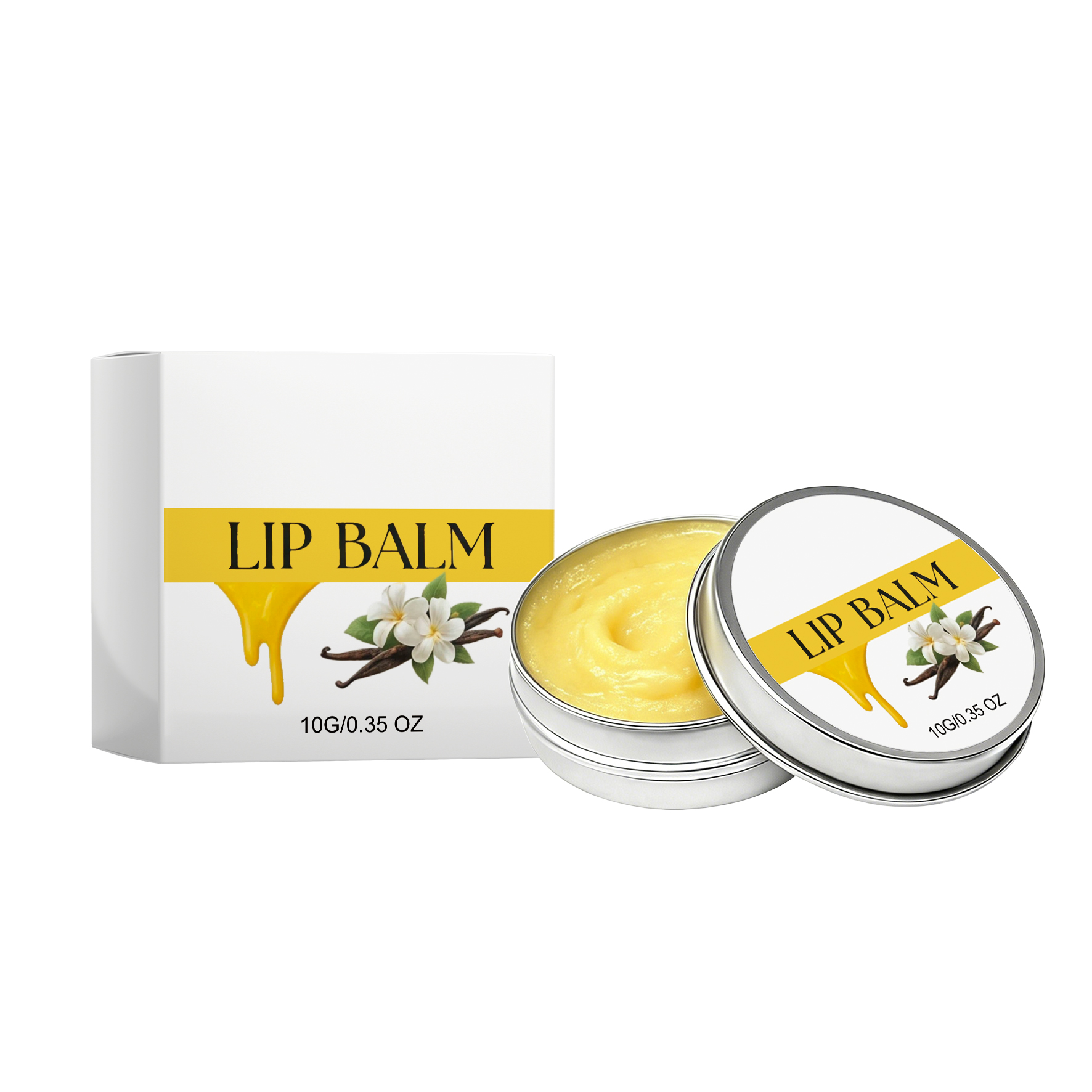 Tallow Honey Lip Balm Contains Plant Extract Oil Base Light Moist Soft Smooth Easy Apply Lips Care