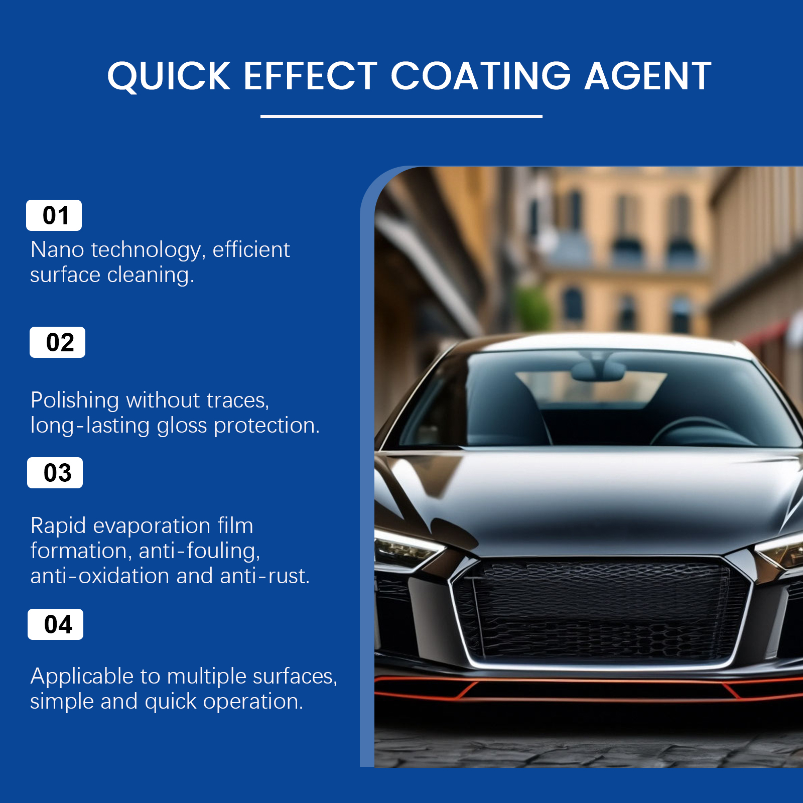 Car Coating Spray Ceramic Coating Mirror Clean Stain Remove Protect Material Maintain Gloss Level Auto Surface Care