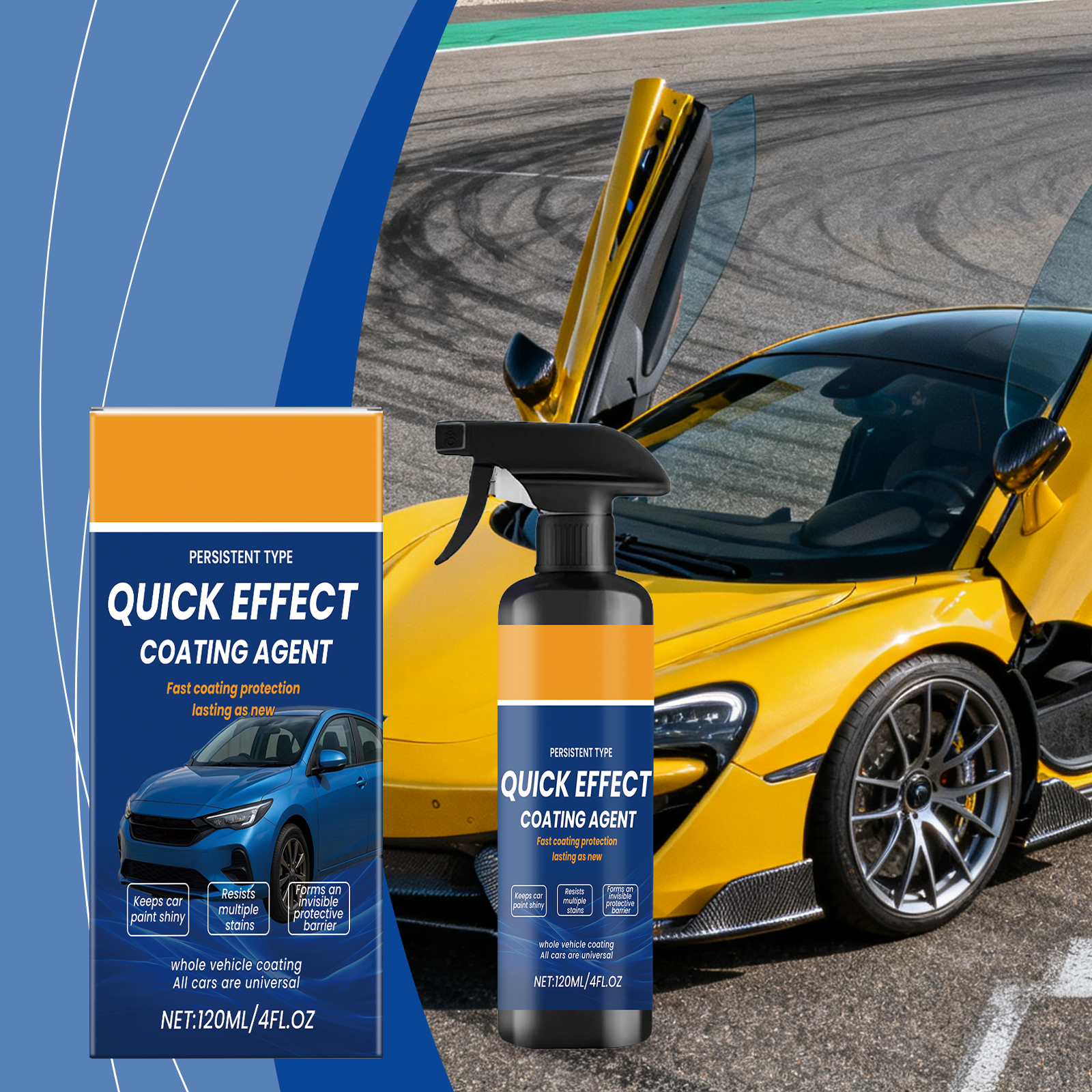 Car Coating Spray Ceramic Coating Mirror Clean Stain Remove Protect Material Maintain Gloss Level Auto Surface Care