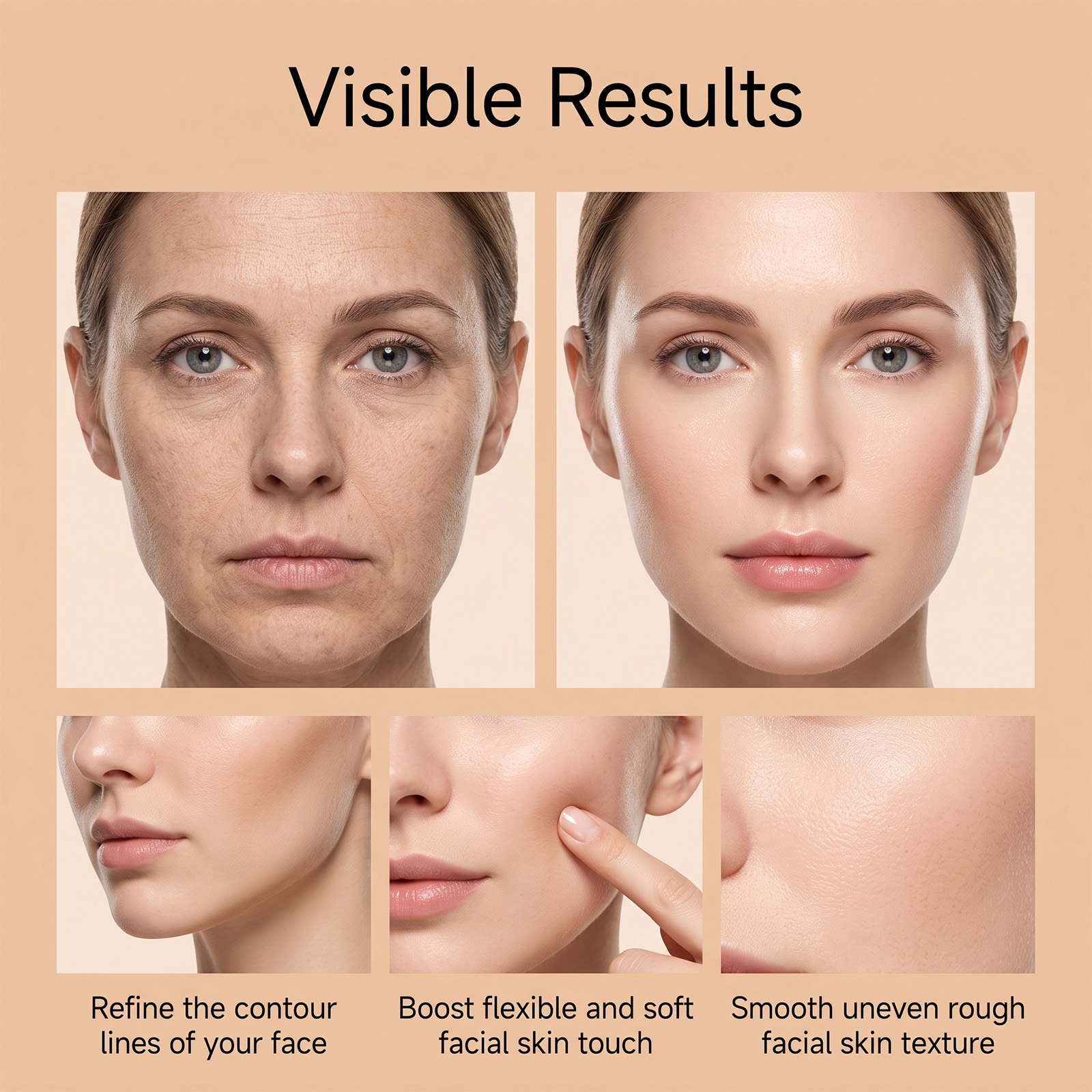 Moisturizing Essence Liquid Light Texture Hydrate Facial Skin Delicate Elastic Smooth Care Product