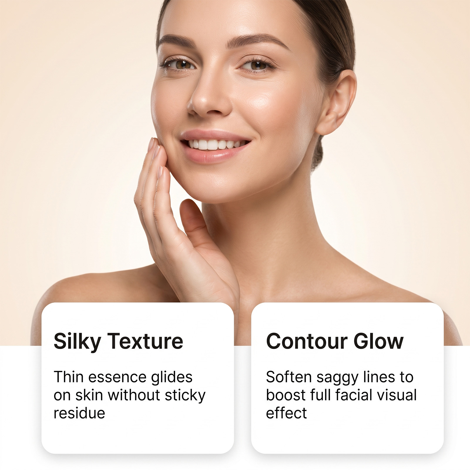 Moisturizing Essence Liquid Light Texture Hydrate Facial Skin Delicate Elastic Smooth Care Product
