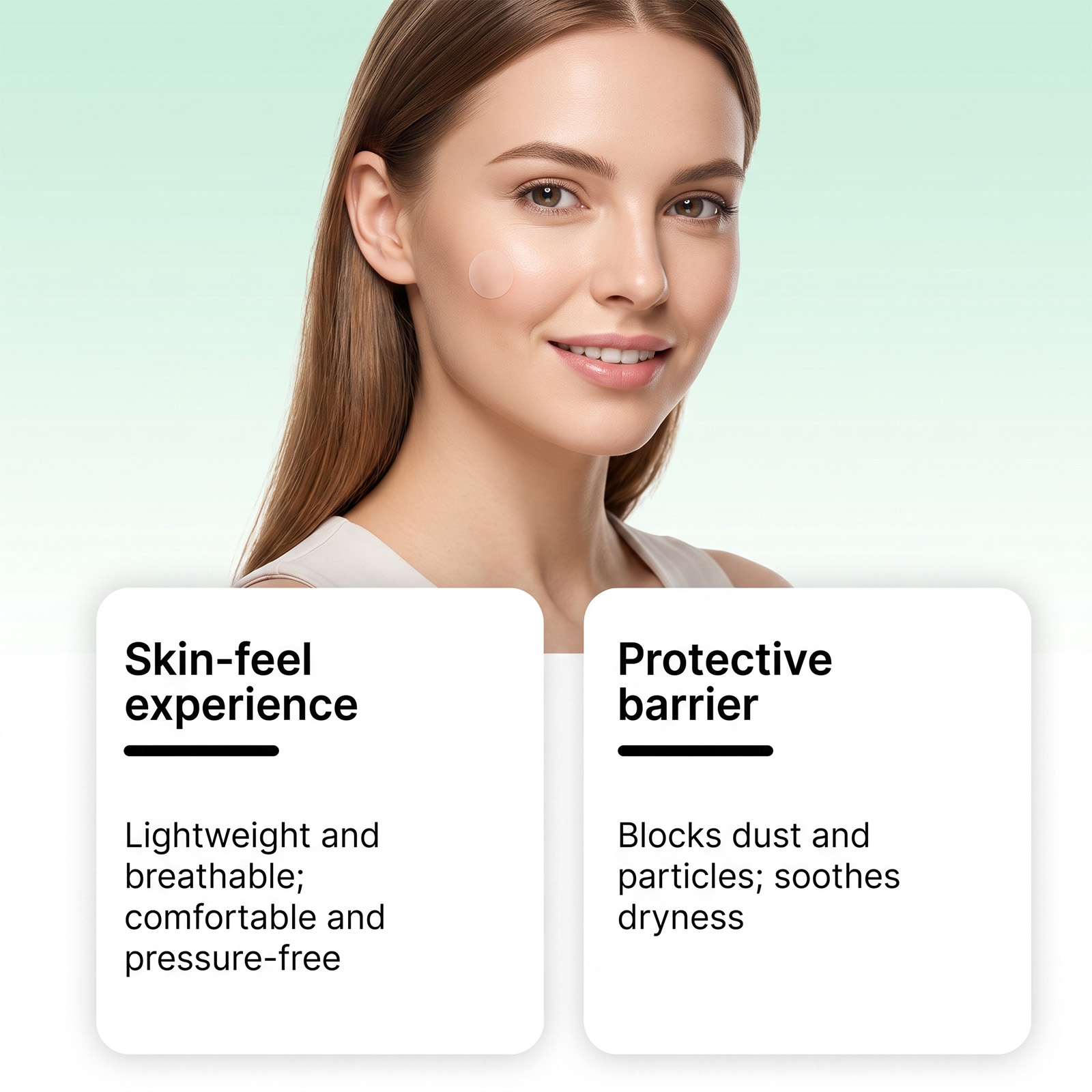 Skin Cleansing Patch Mild Formula Daily Facial Oil Cleaning Thin Breathable Moist Soft Non Sticky