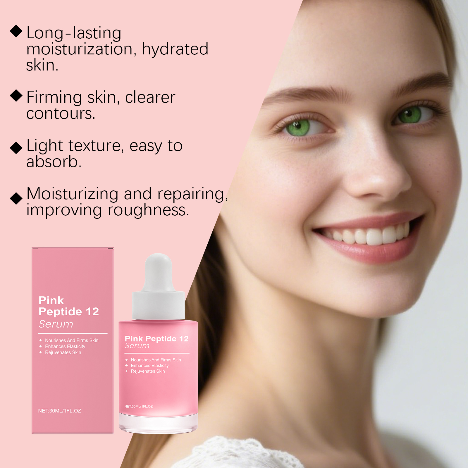 Facial Essence Mild Nourishing Moisturizing Hydrating Tender Facial Skin Bright Elastic Daily Skincare Essence