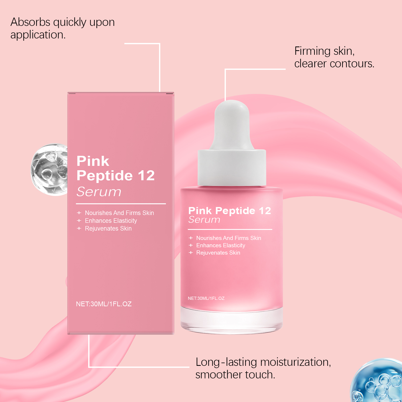 Facial Essence Mild Nourishing Moisturizing Hydrating Tender Facial Skin Bright Elastic Daily Skincare Essence