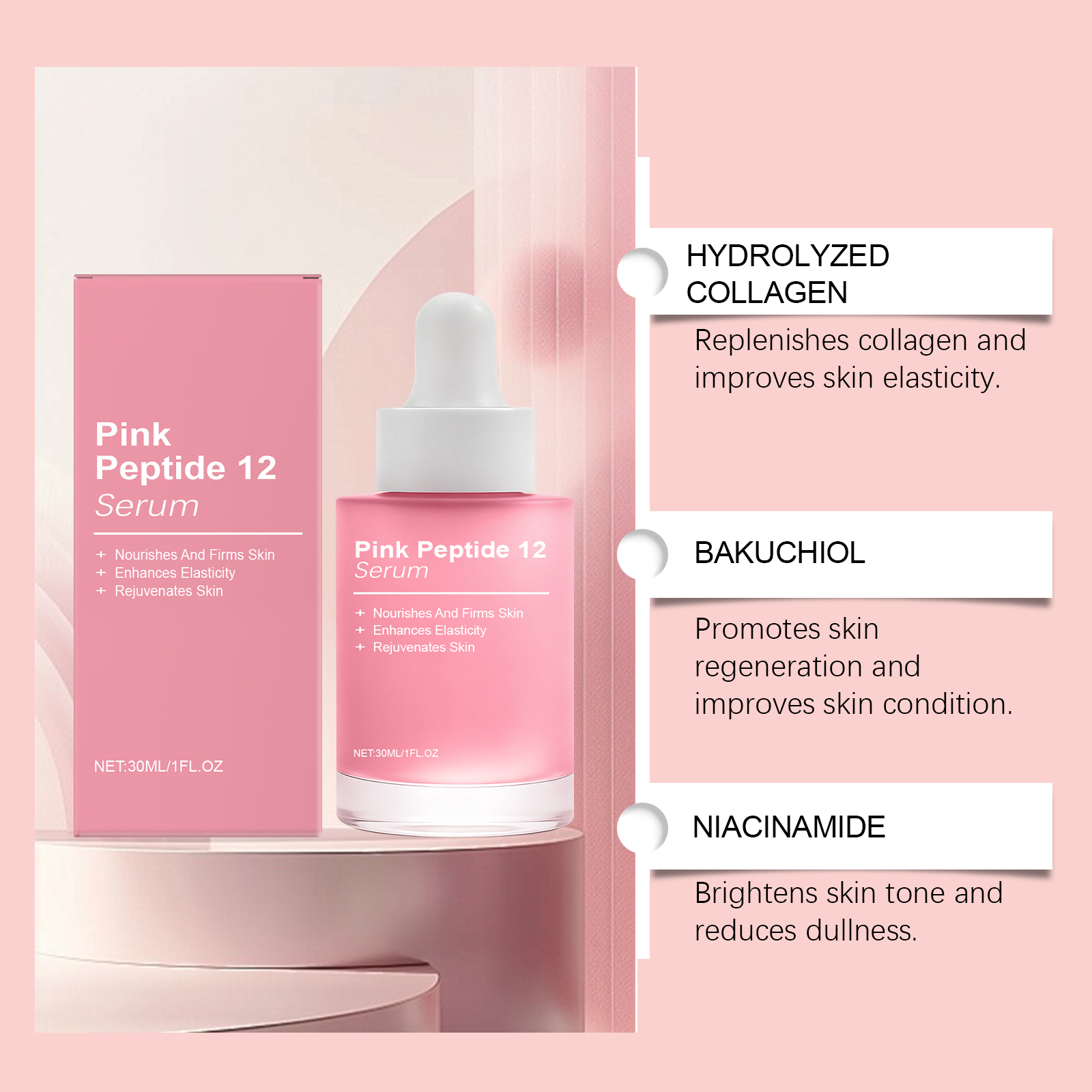 Facial Essence Mild Nourishing Moisturizing Hydrating Tender Facial Skin Bright Elastic Daily Skincare Essence