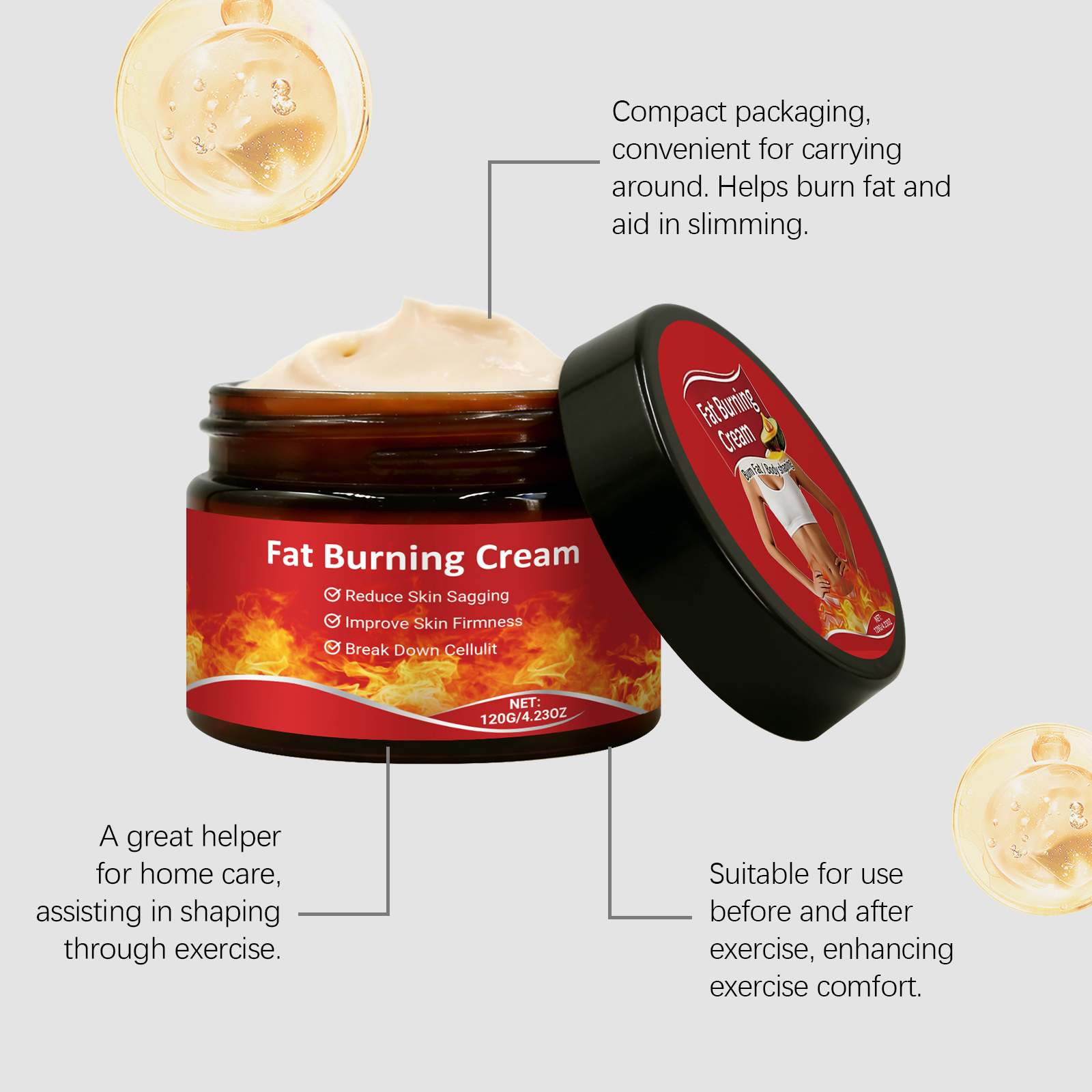 Moisturizing Body Care Cream Light Soft Smooth Skin Figure Curve Management Refreshing Coating Treatment