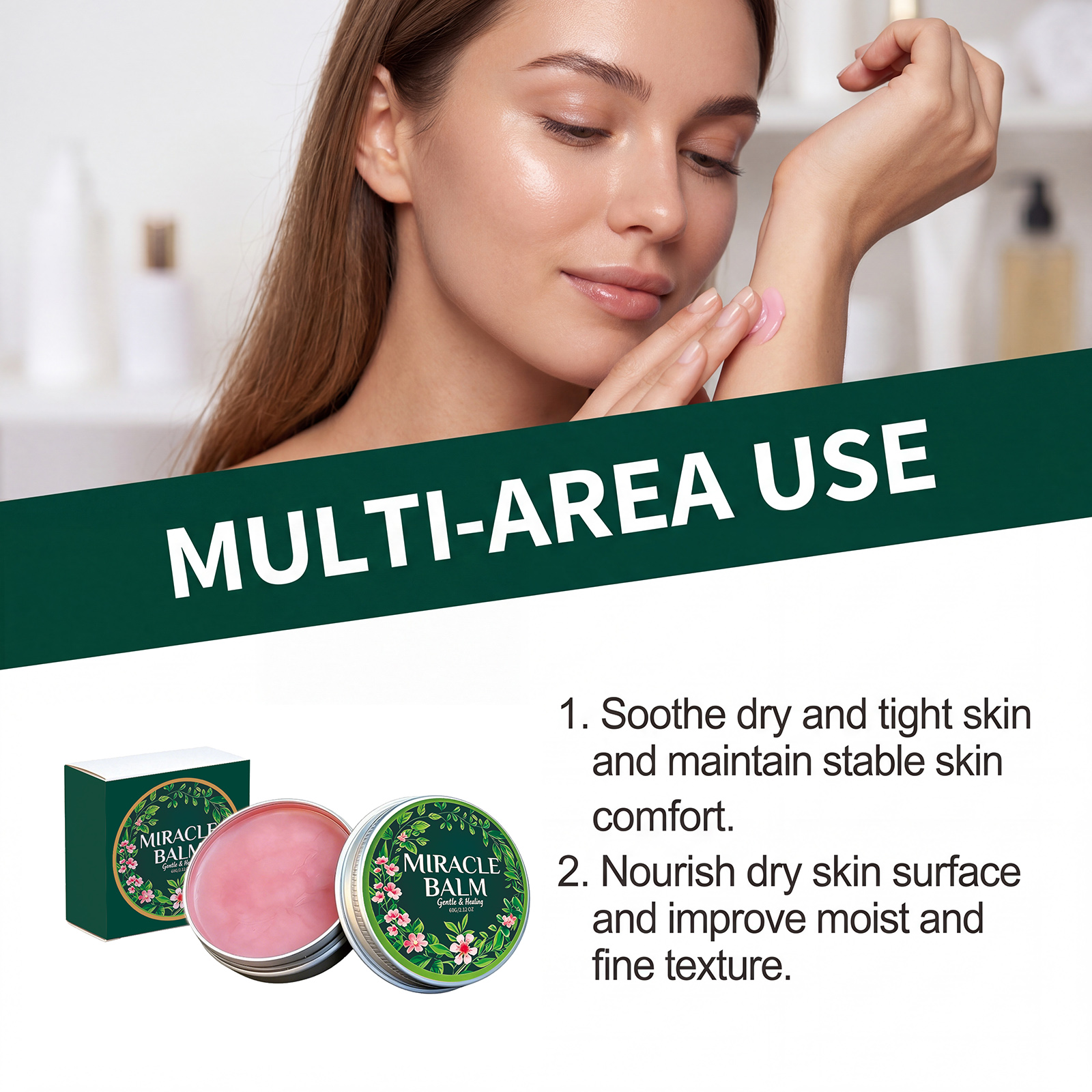 Soothing Cream Daily Hydrating Moisturizing Nourishing Refreshing Nonsticky Quick Absorb For Face And Body All Suitable