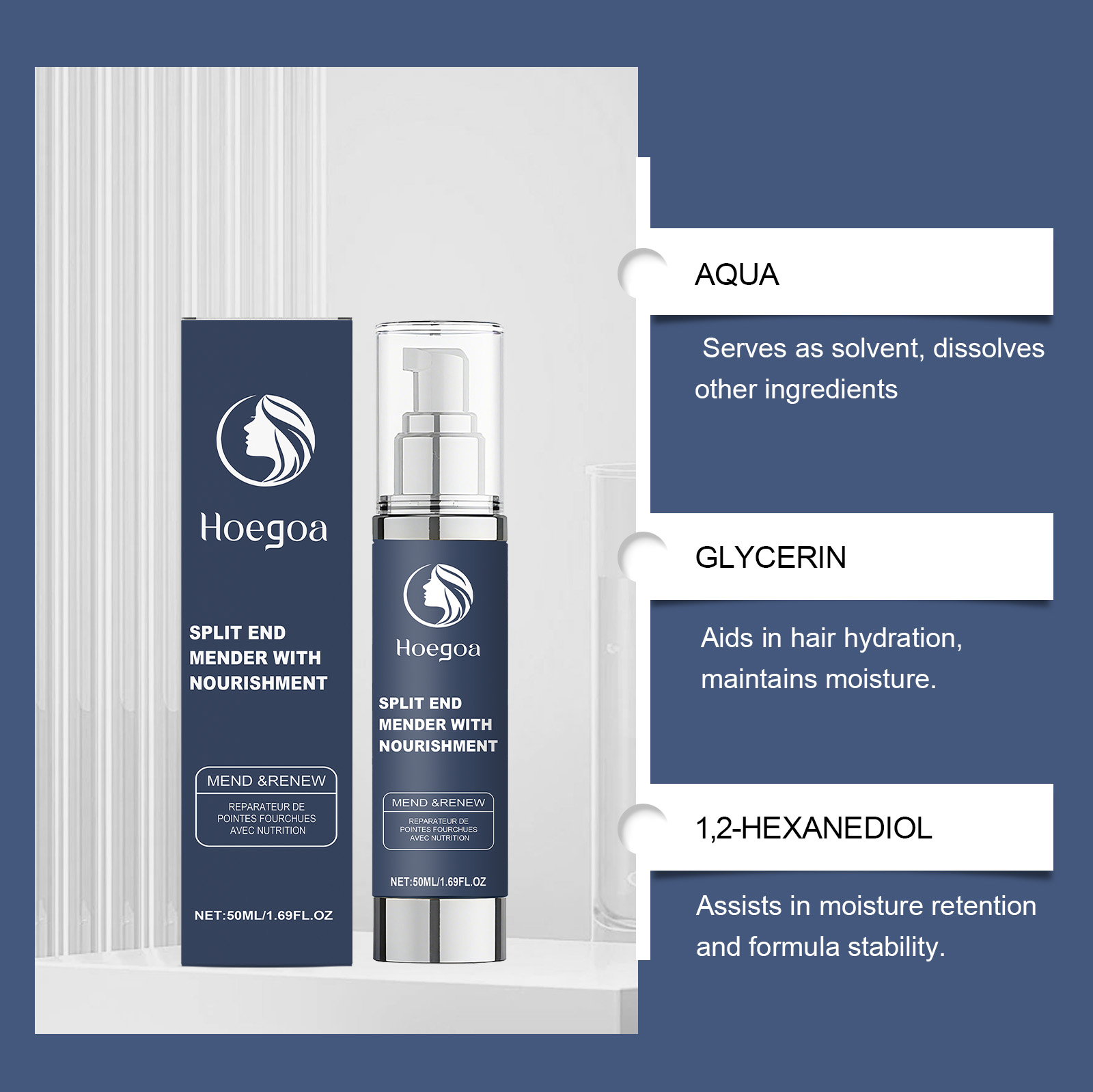Moisturizing Hair Care Essence Mildly Nourishes Hydrates Hair Makes It Smooth For Daily Hair Care