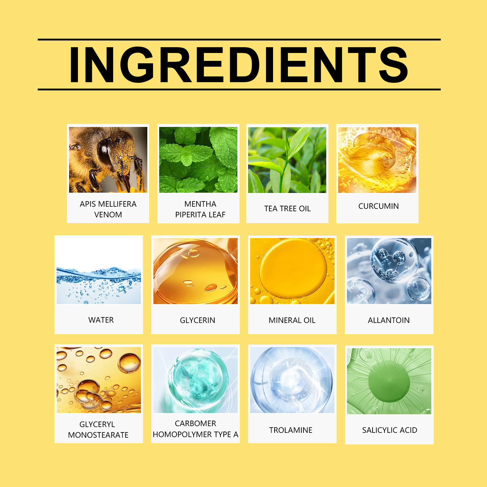 Bee Venom Skin Care Cream Gentle Nourish Skin Remove Mole Clean Smooth Rejuvenate Cream
