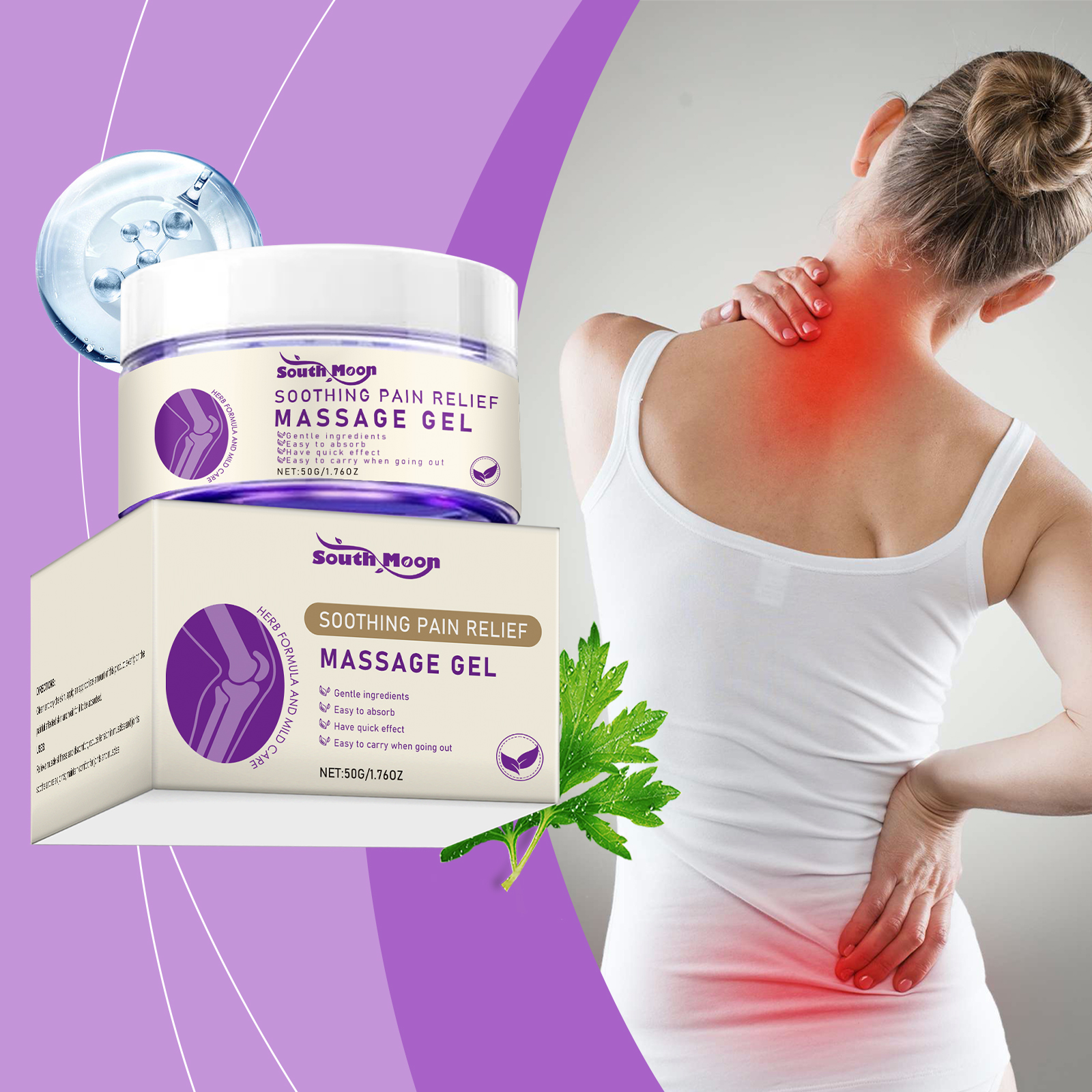 Body Care Gel Daily Care Joints Knees Elbows Shoulders Comfort External Topical Use